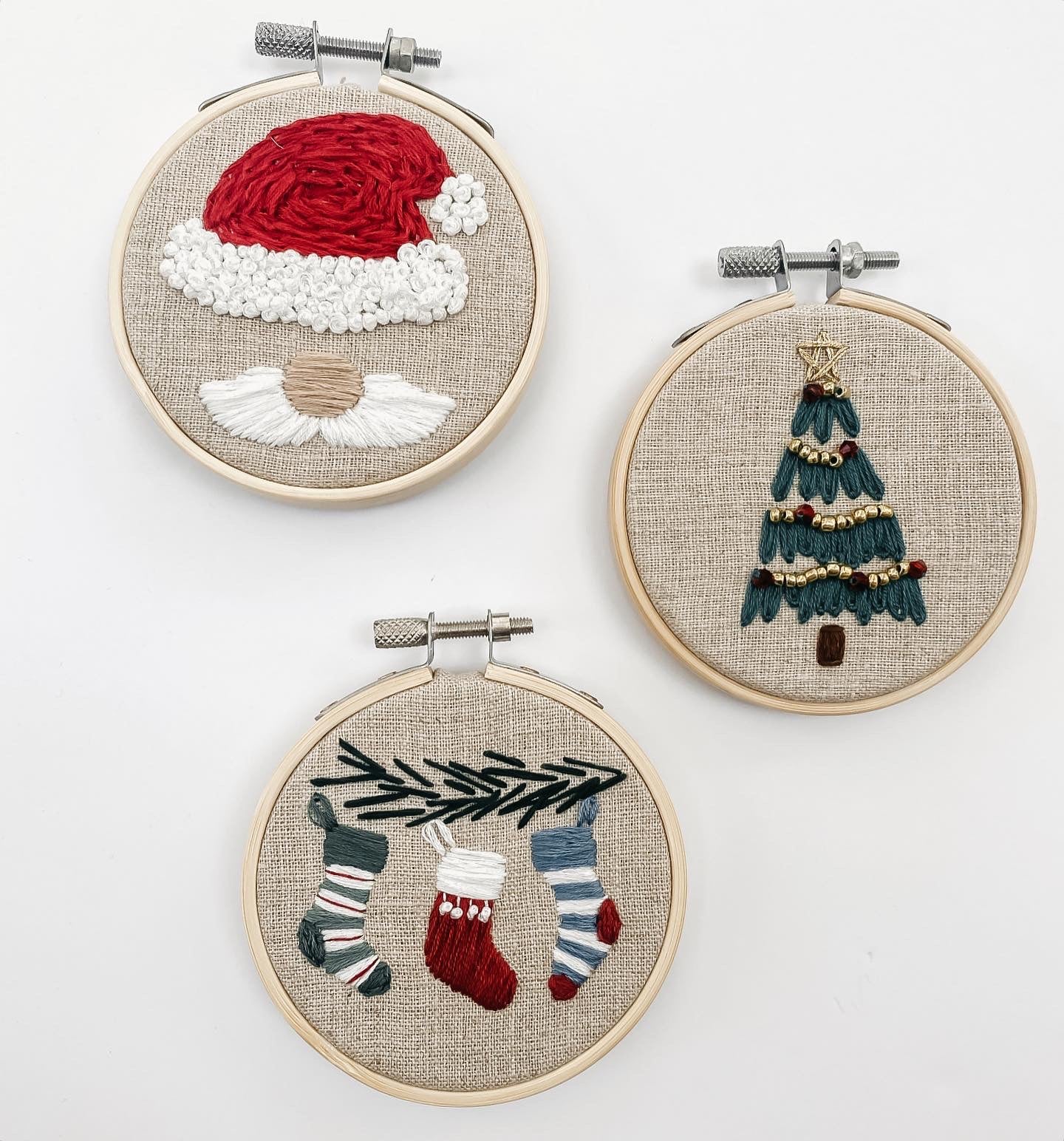 BLACK FRIDAY Christmas Ornament Embroidery Kits