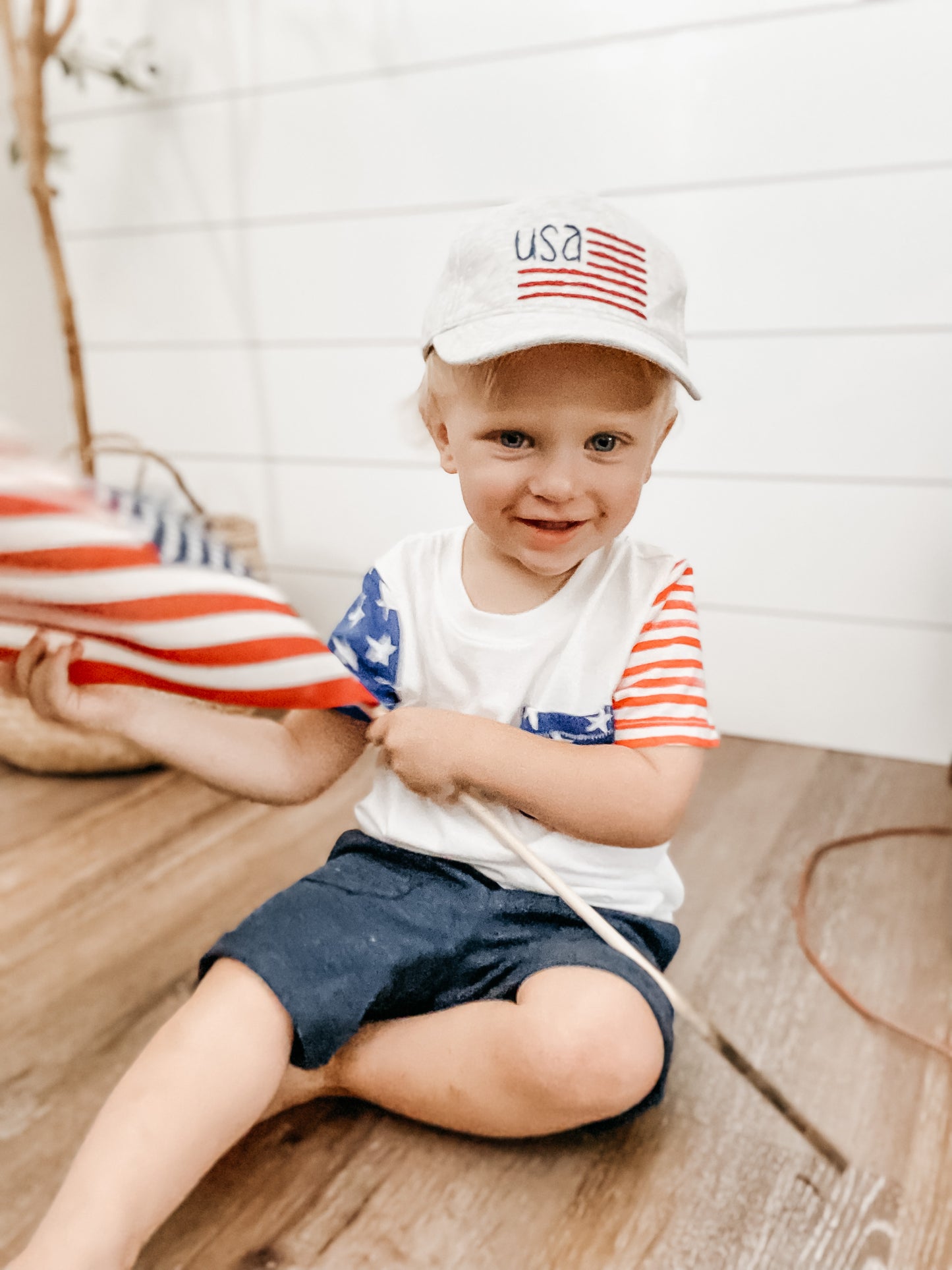 American Flag Shirt PDF Embroidery Pattern