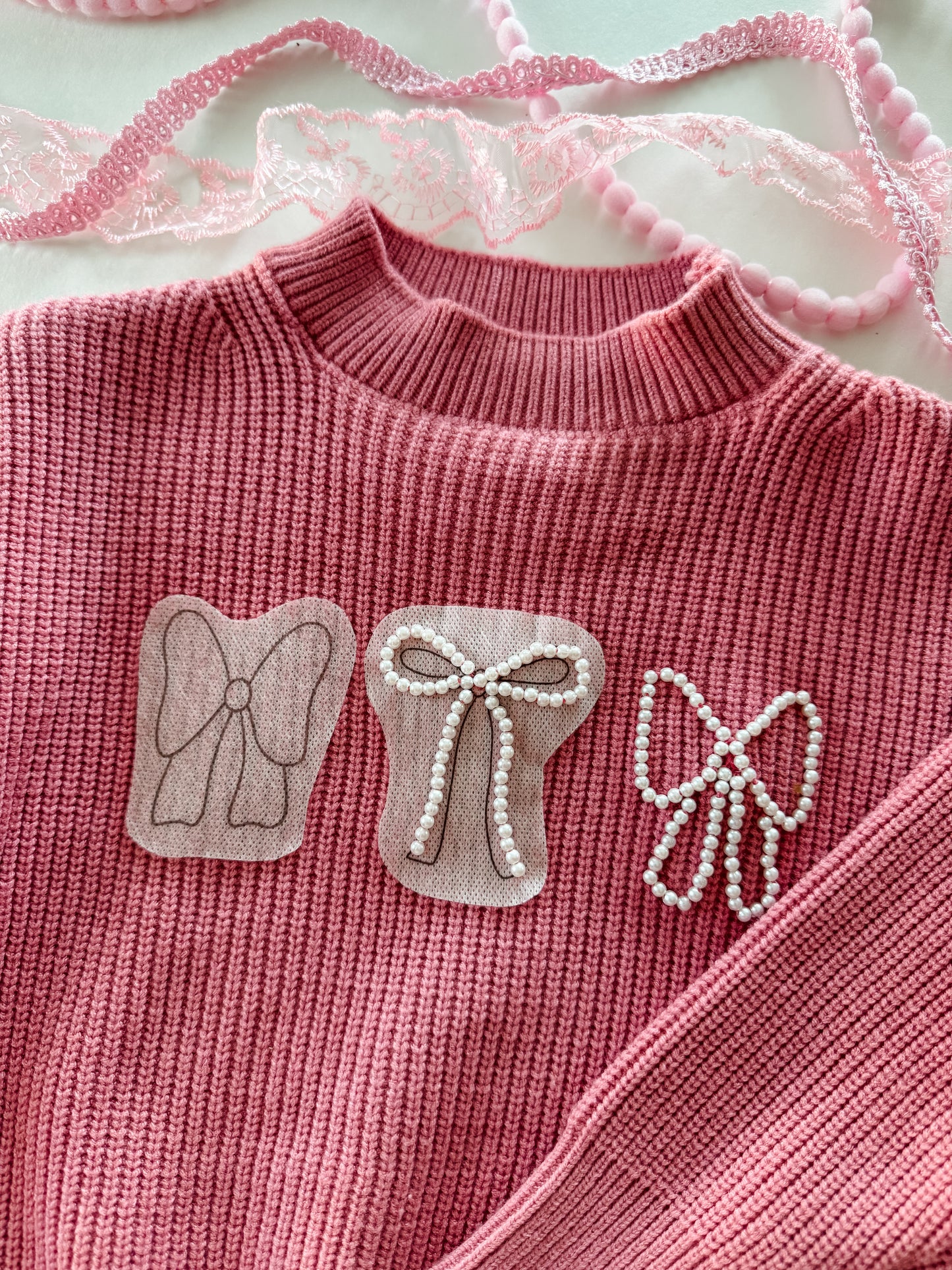 Bows Stick and Stitch, Kit, and PDF Pattern