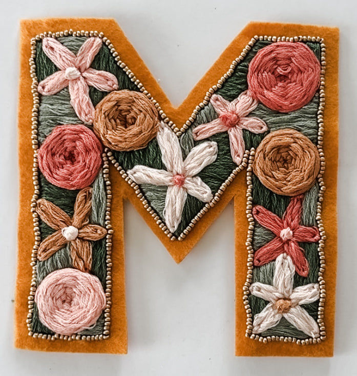 Floral Letter Patch Pre-Recorded Class