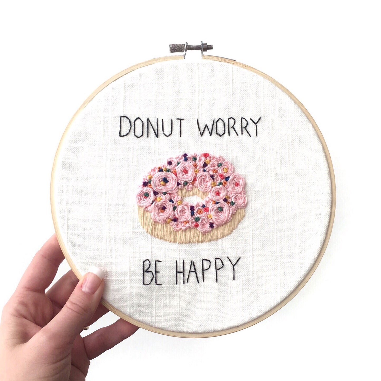 Donut Worry Embroidery Kit
