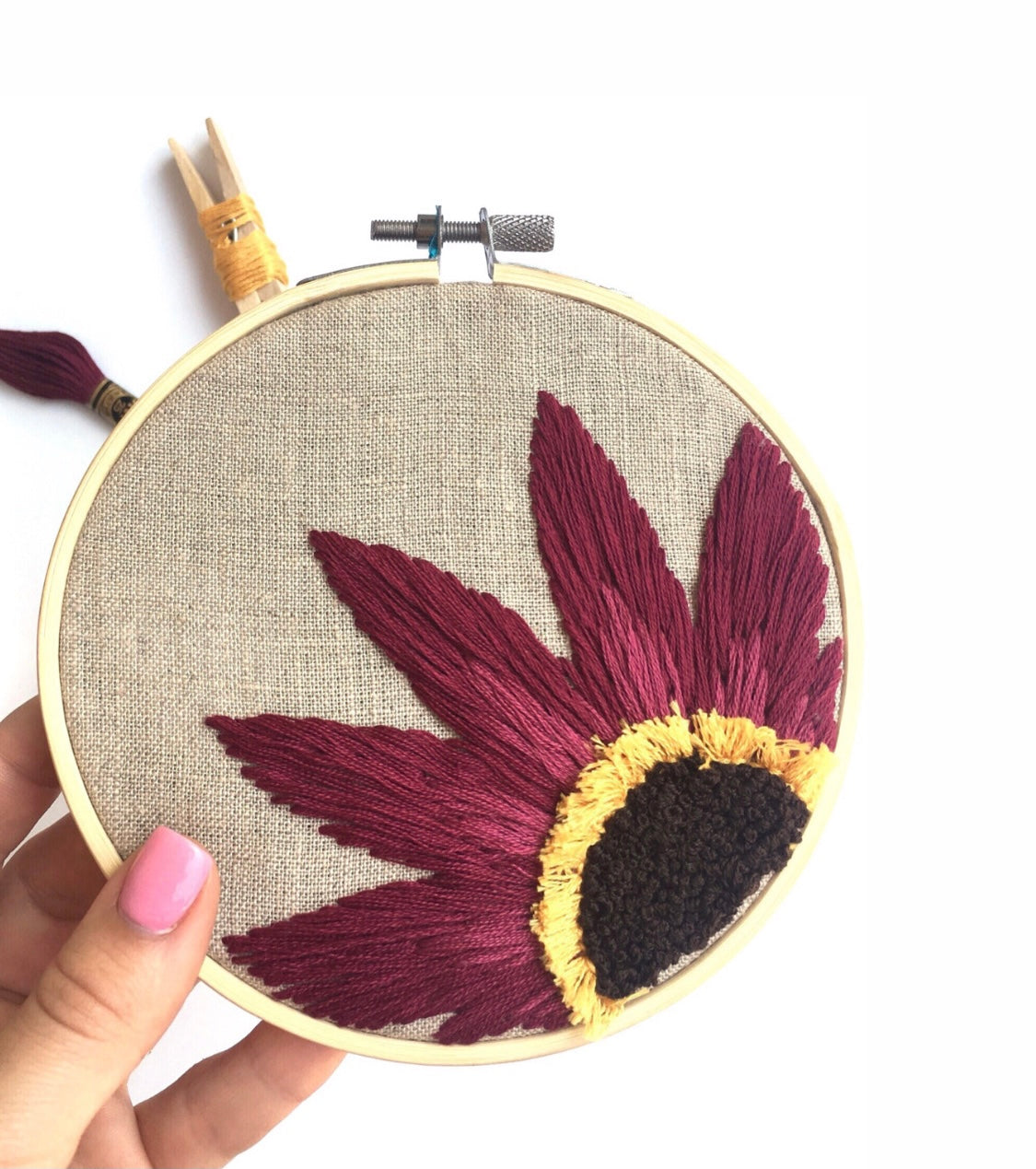 Dahlia Bishop of Auckland Embroidery Kit