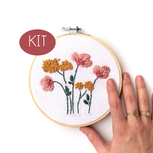 Wild Poppies Embroidery Kit