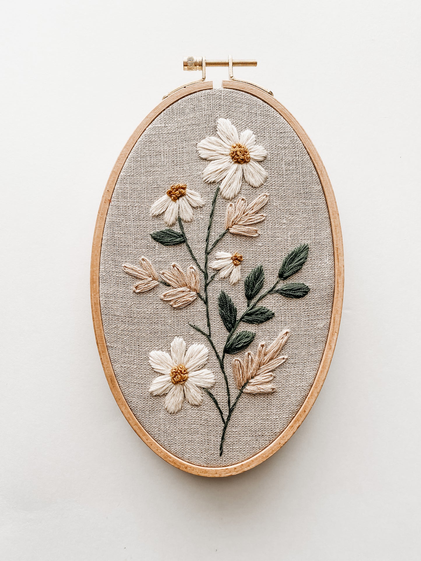Daisy Sprig PDF Embroidery Pattern