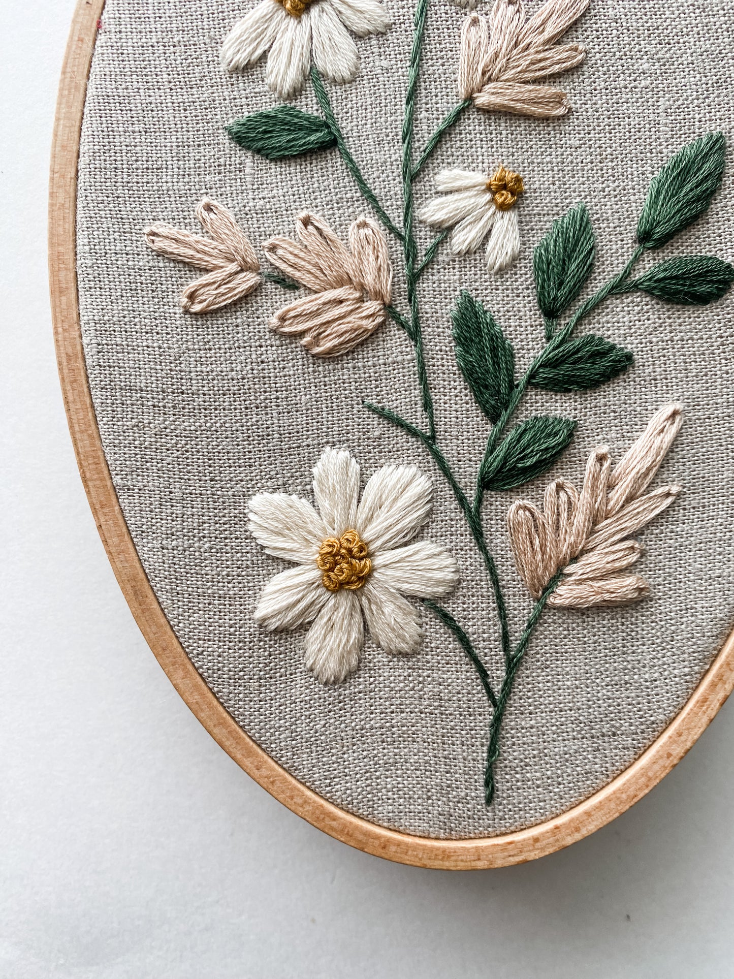 Daisy Sprig PDF Embroidery Pattern