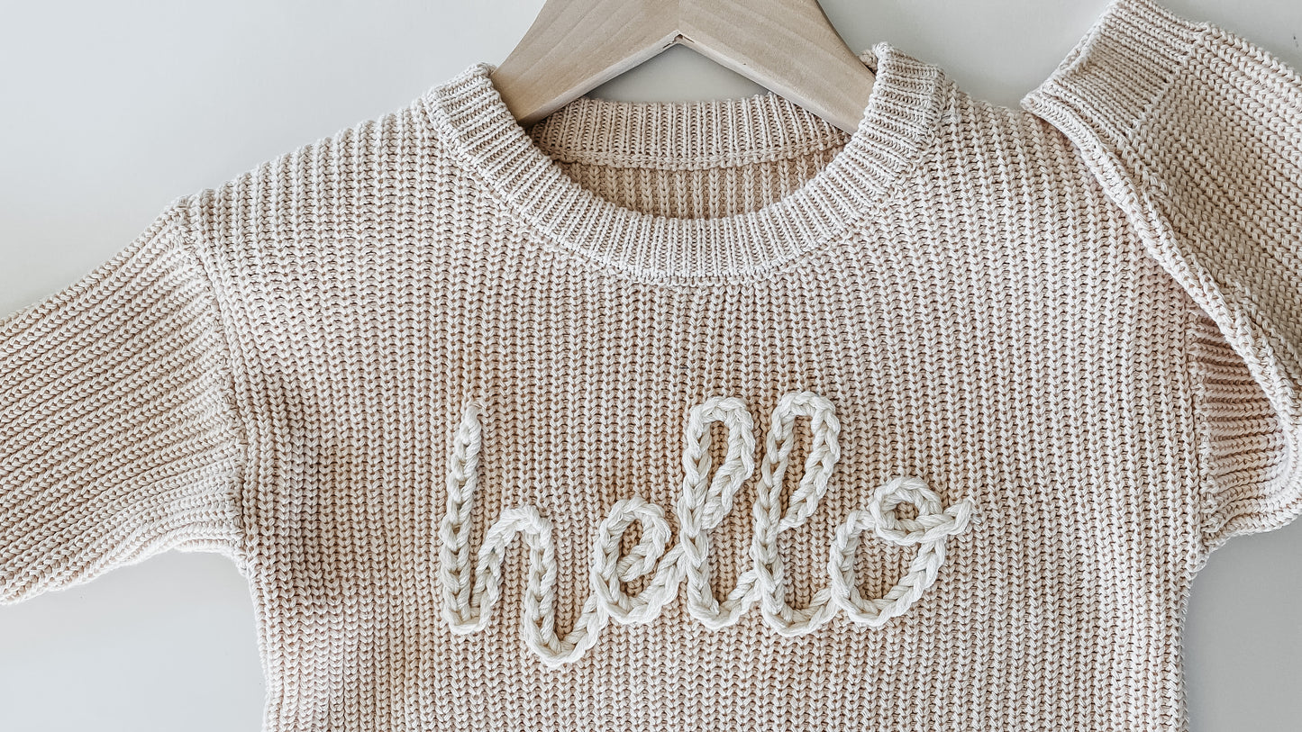 Embroidered Sweater Stitch Along