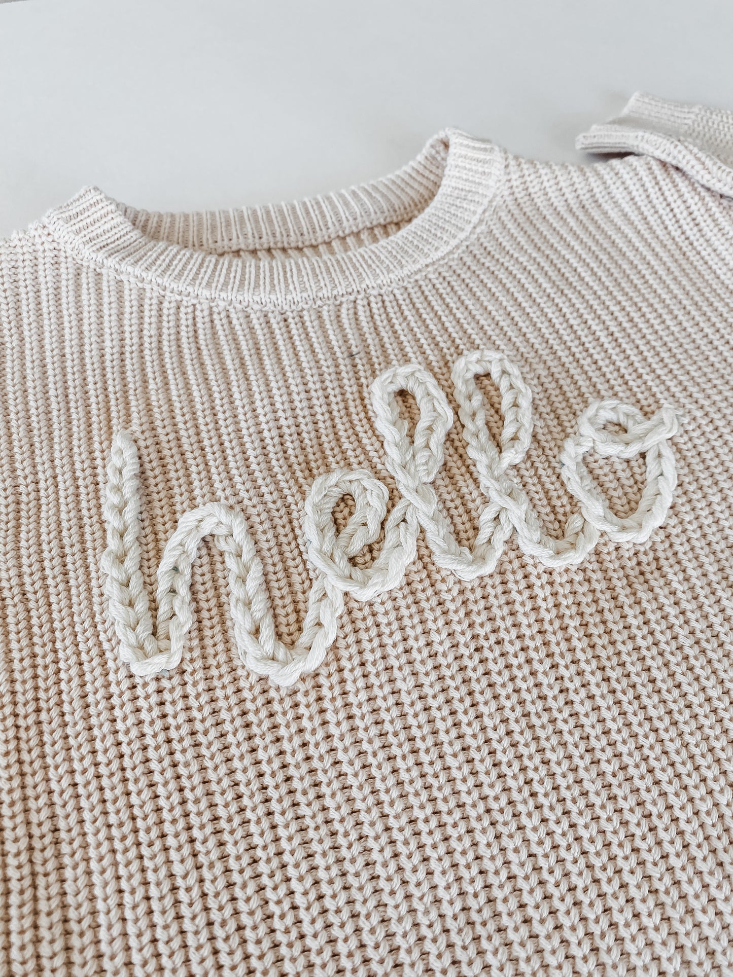 Embroidered Sweater Stitch Along