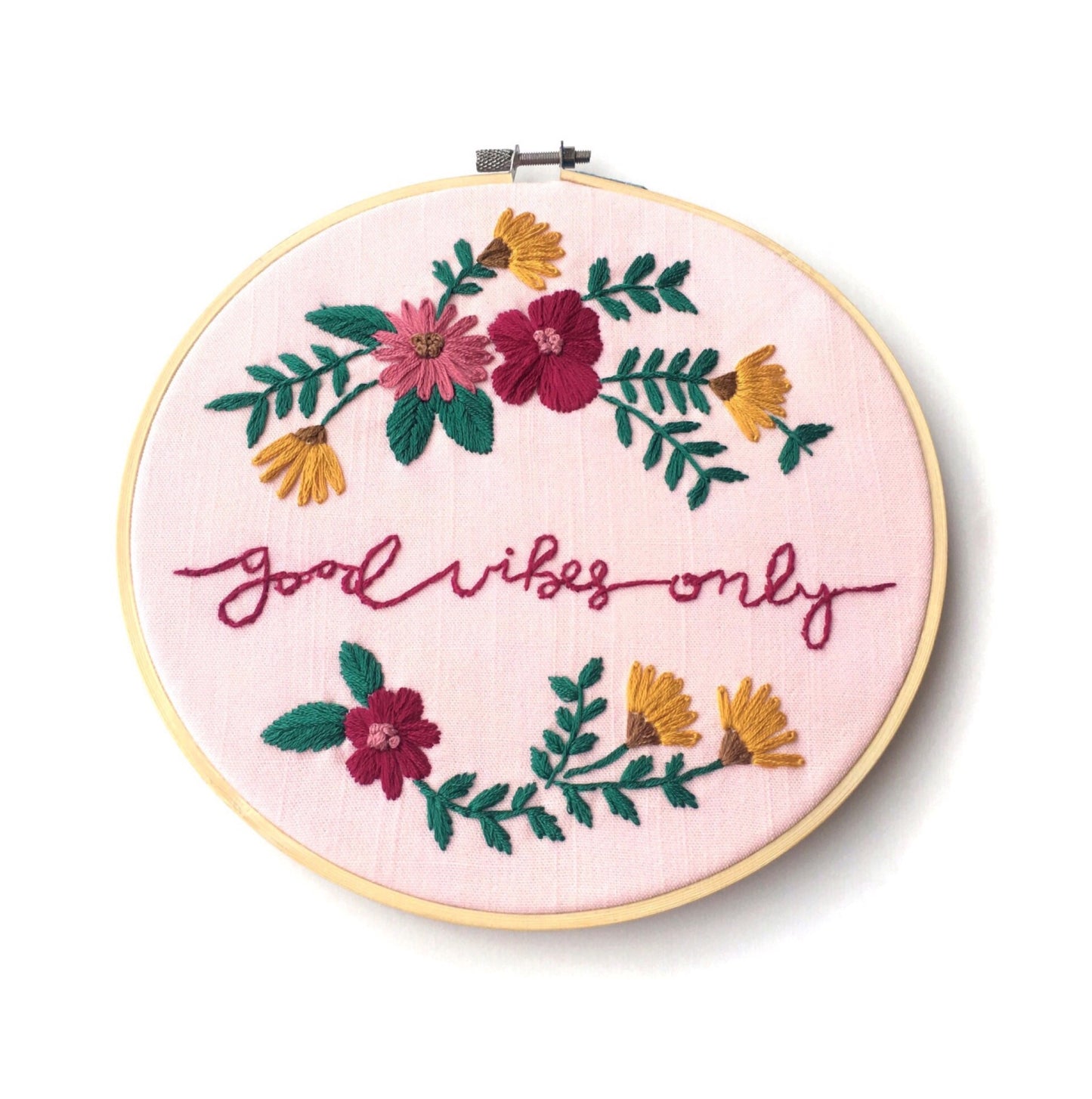 Good Vibes Only Embroidery Kit