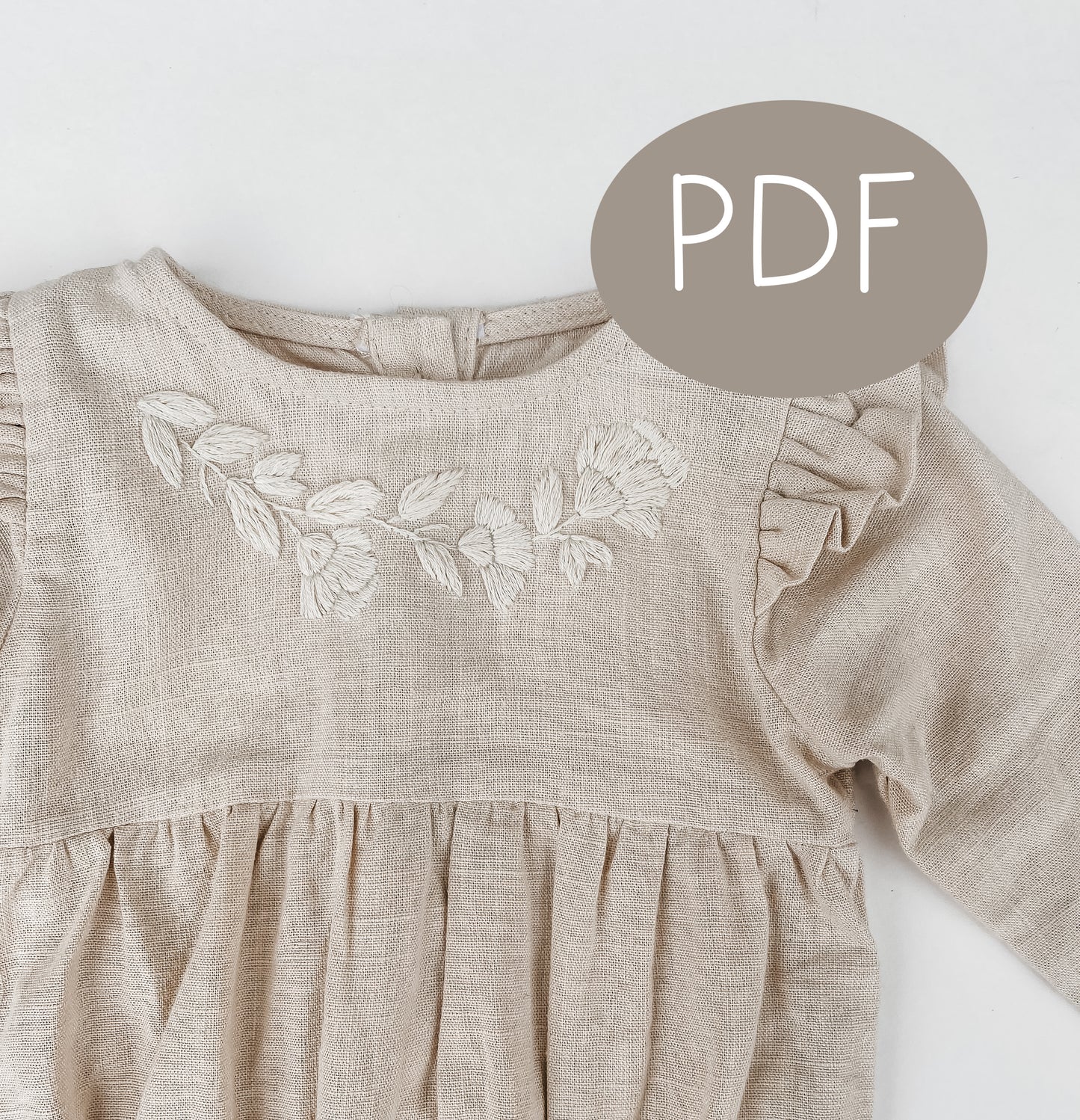 Ivory Blooms PDF Embroidery Pattern
