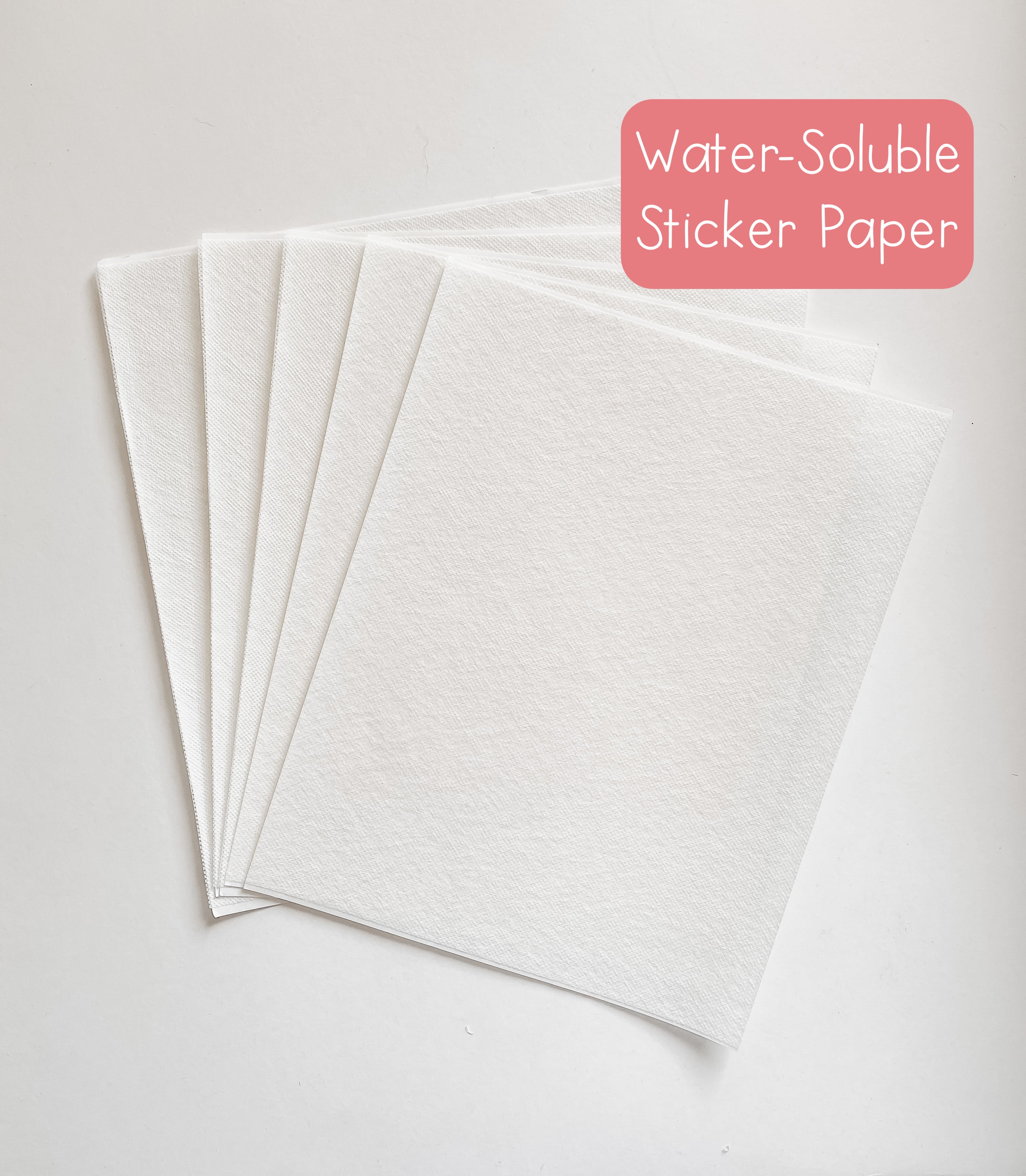 Water-Soluble Sticker Paper