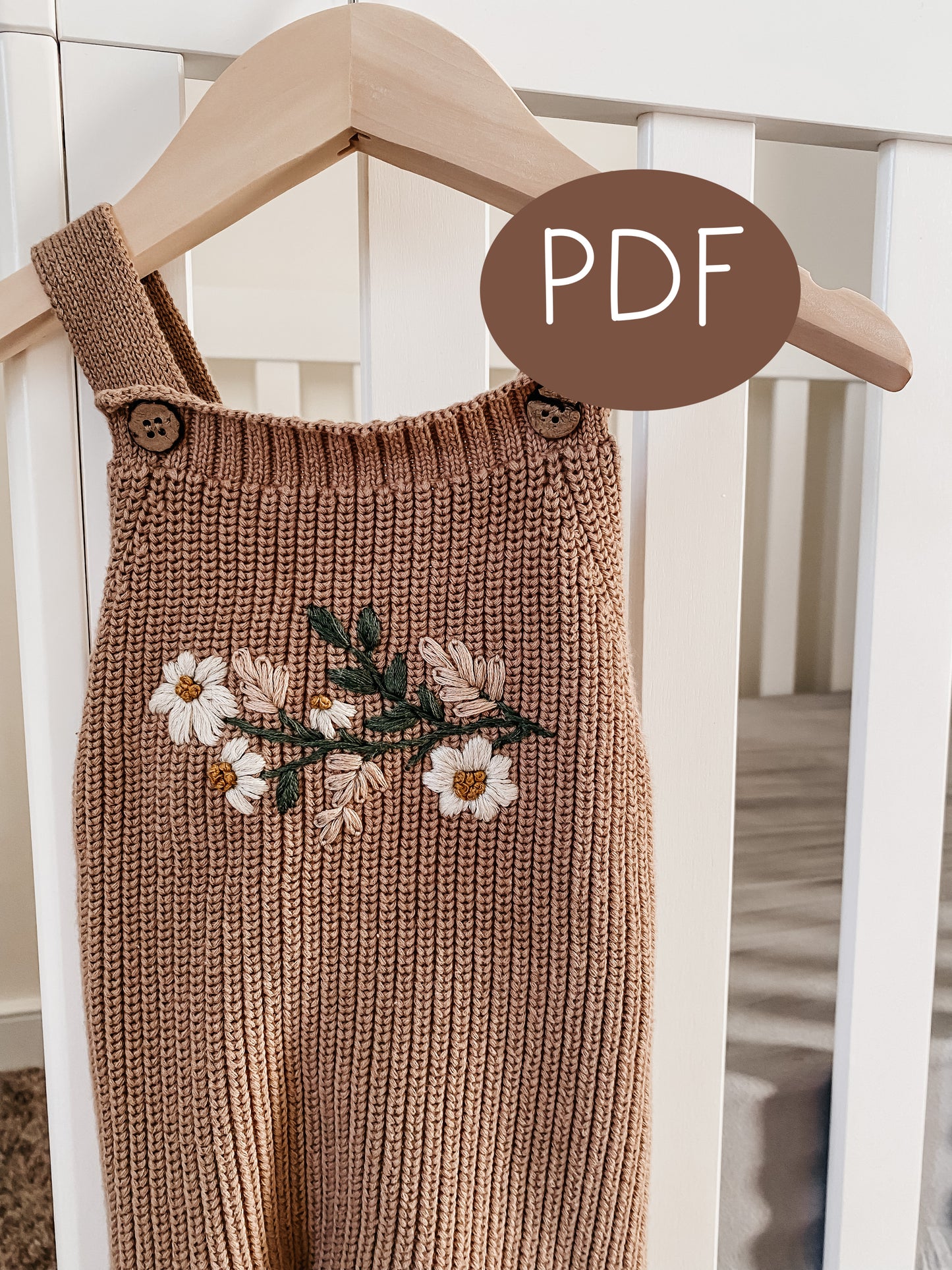 Daisy Sprig PDF Embroidery Pattern