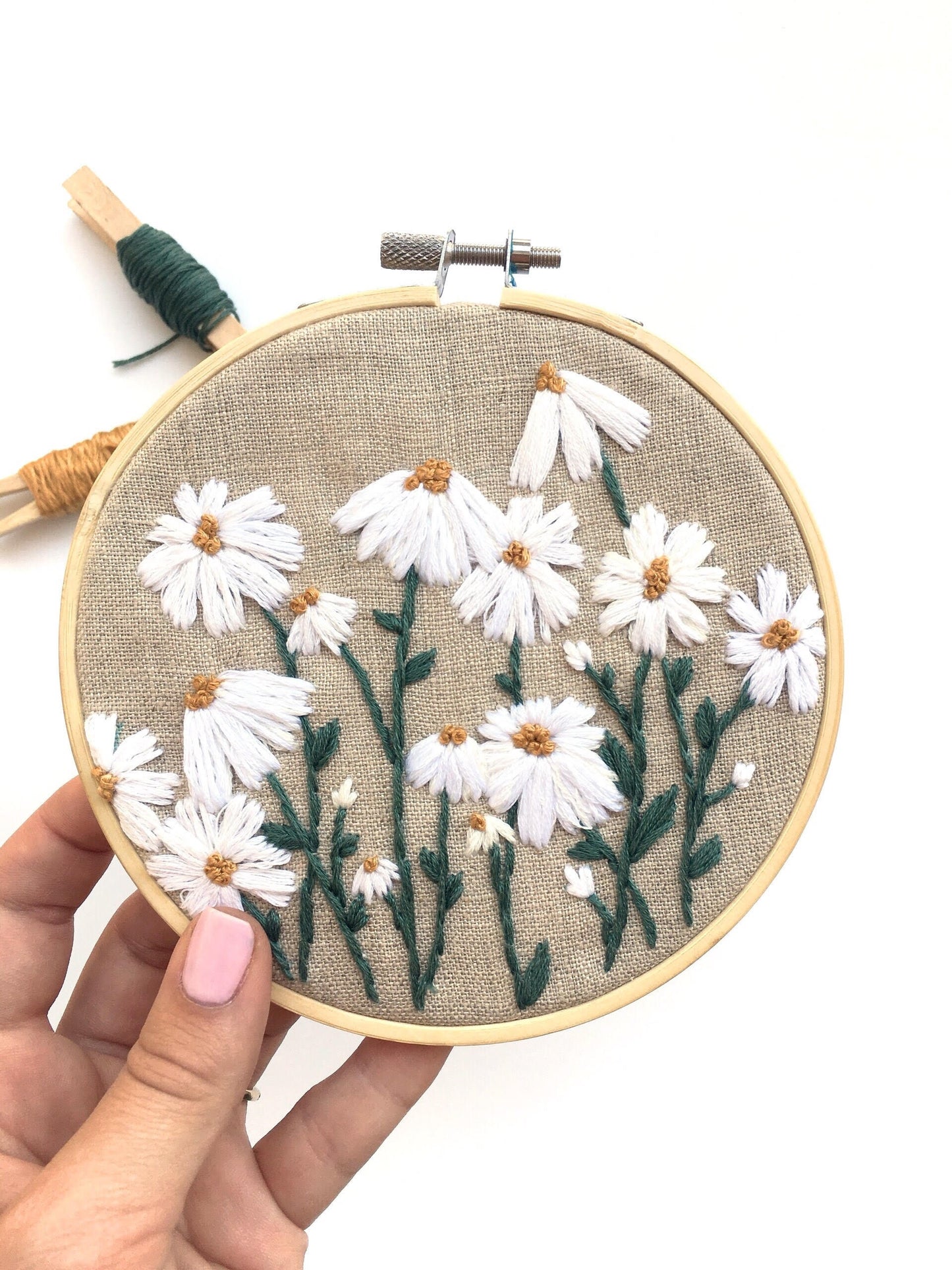 Wild Daisies PDF Embroidery Pattern