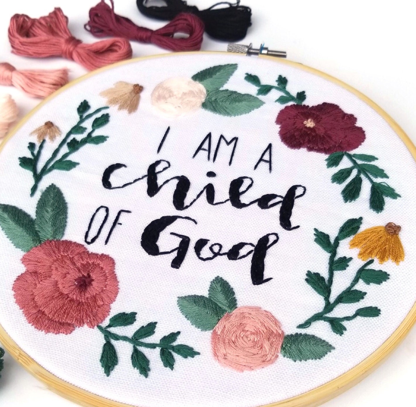 I Am A Child Of God PDF Embroidery Pattern