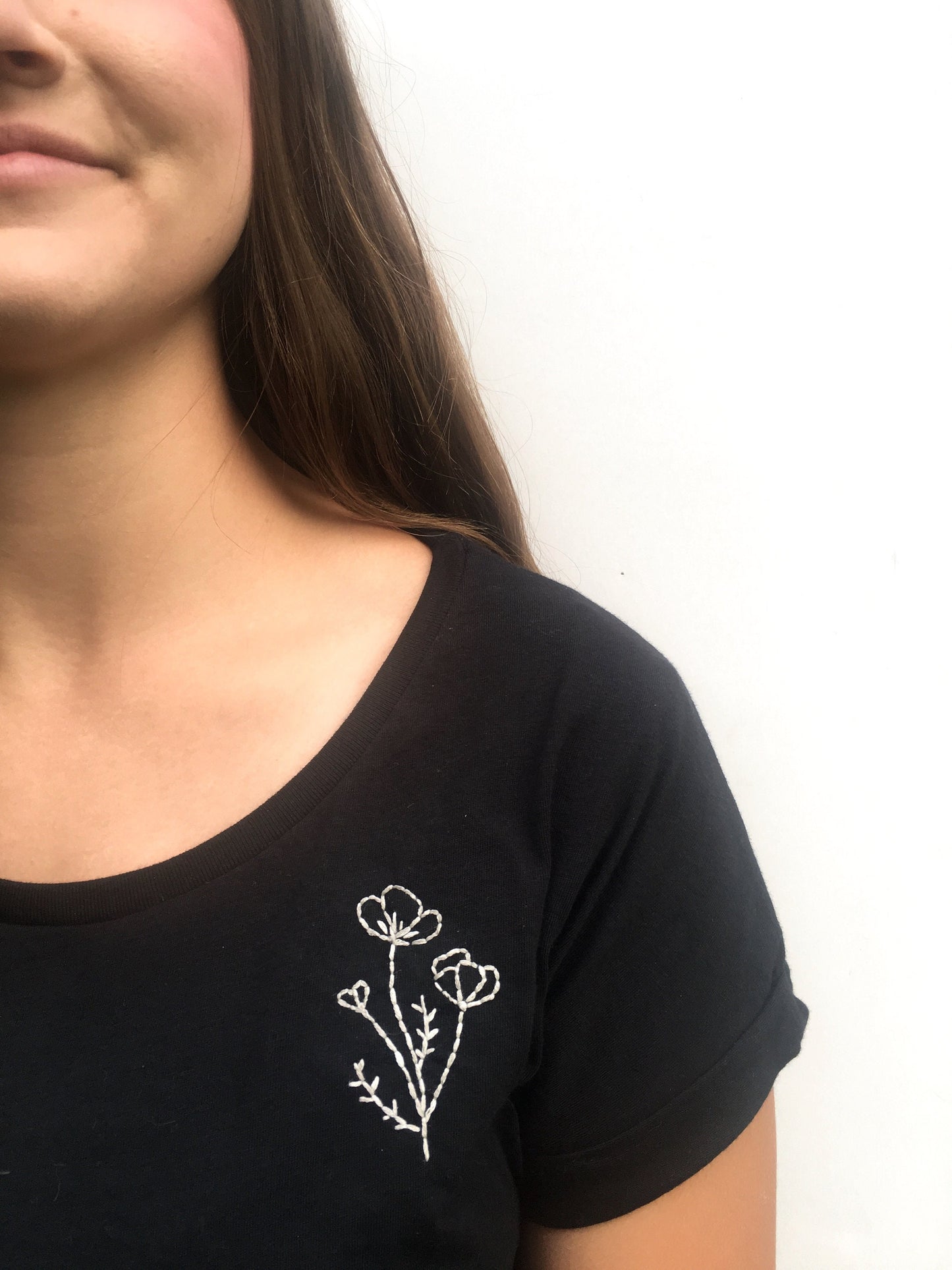 Poppies Shirt PDF Embroidery Pattern