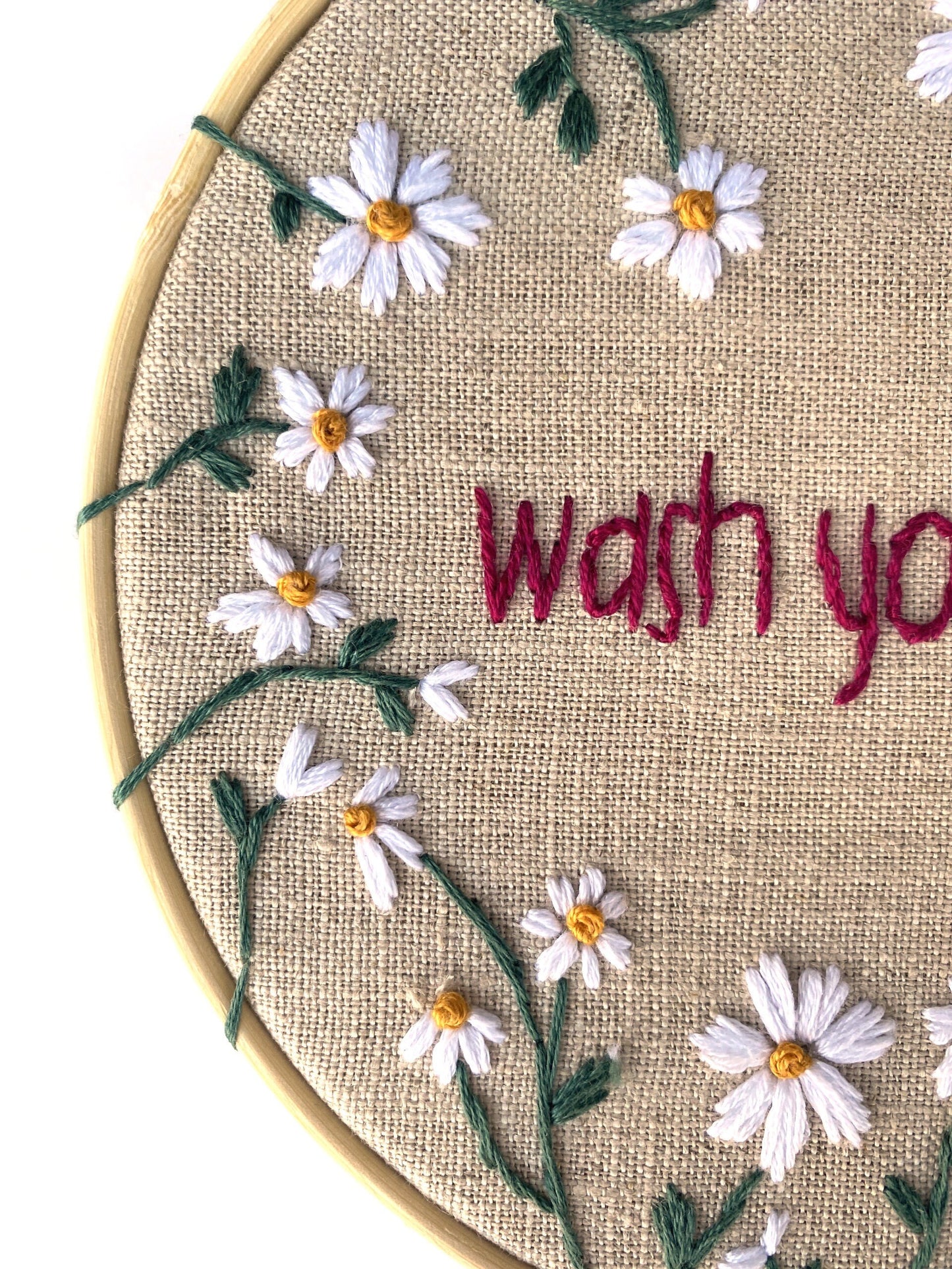 Wash Your Hands PDF Embroidery Pattern