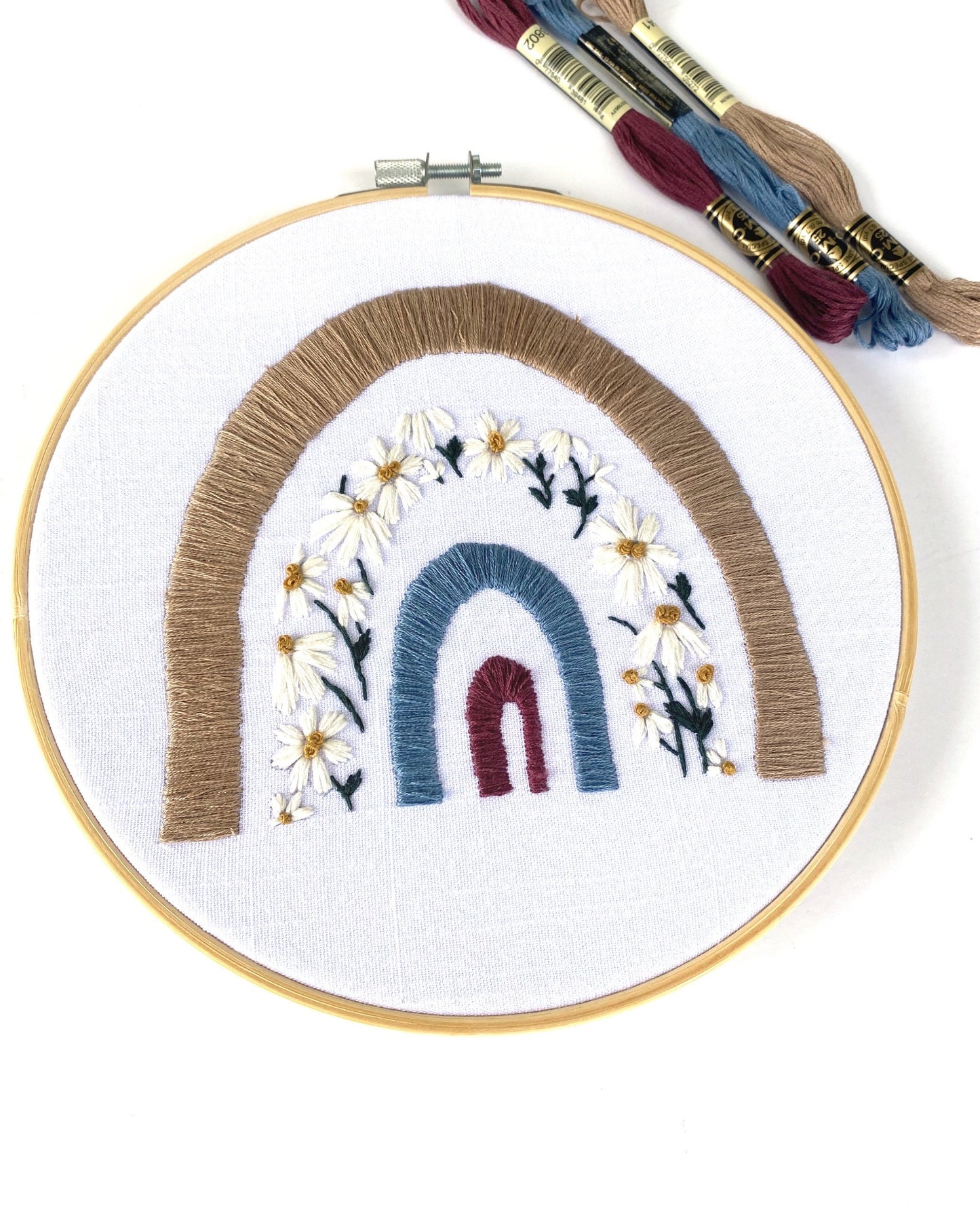 Floral Rainbow PDF Embroidery Pattern
