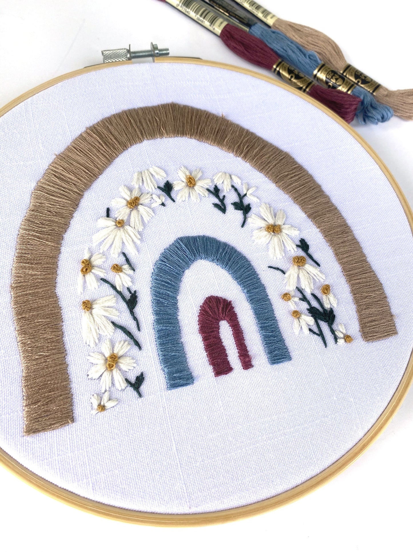 Floral Rainbow PDF Embroidery Pattern