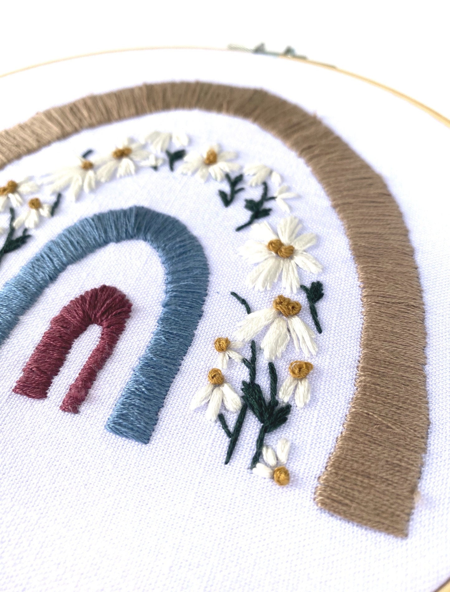 Floral Rainbow PDF Embroidery Pattern