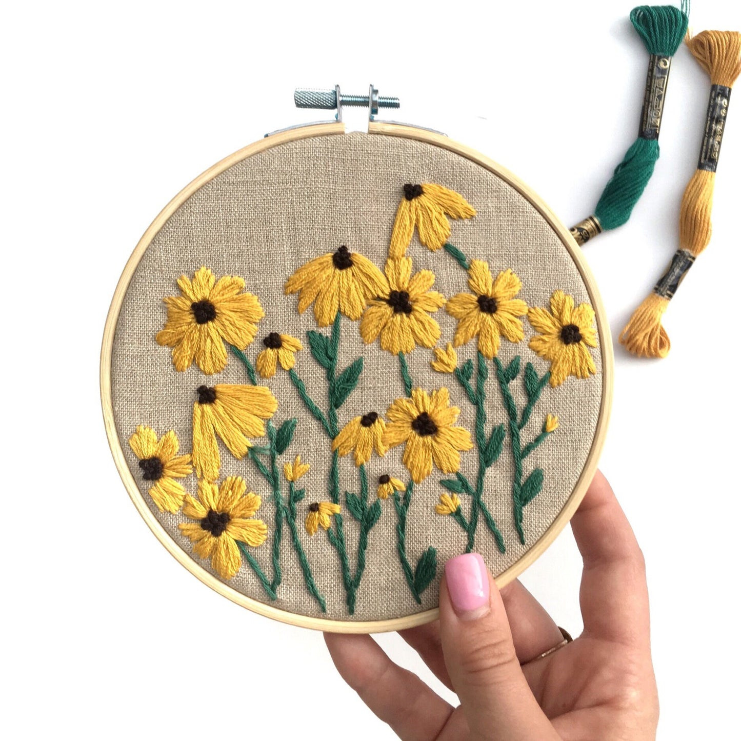 Wild Daisies PDF Embroidery Pattern