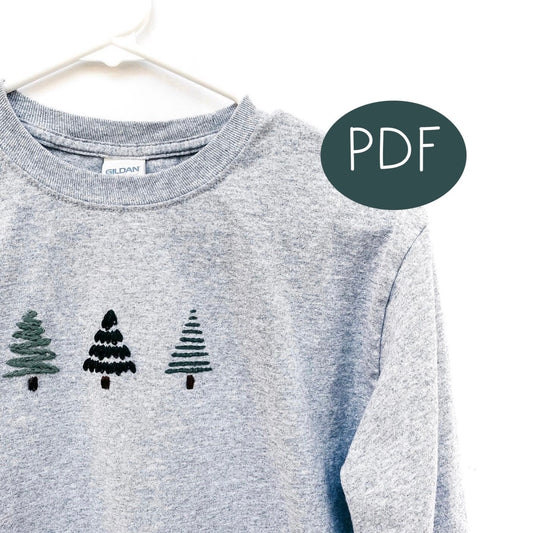 Winter Trees PDF Embroidery Pattern