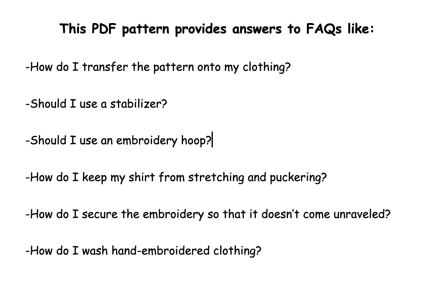 Pocket Full of Daisies PDF Embroidery Pattern
