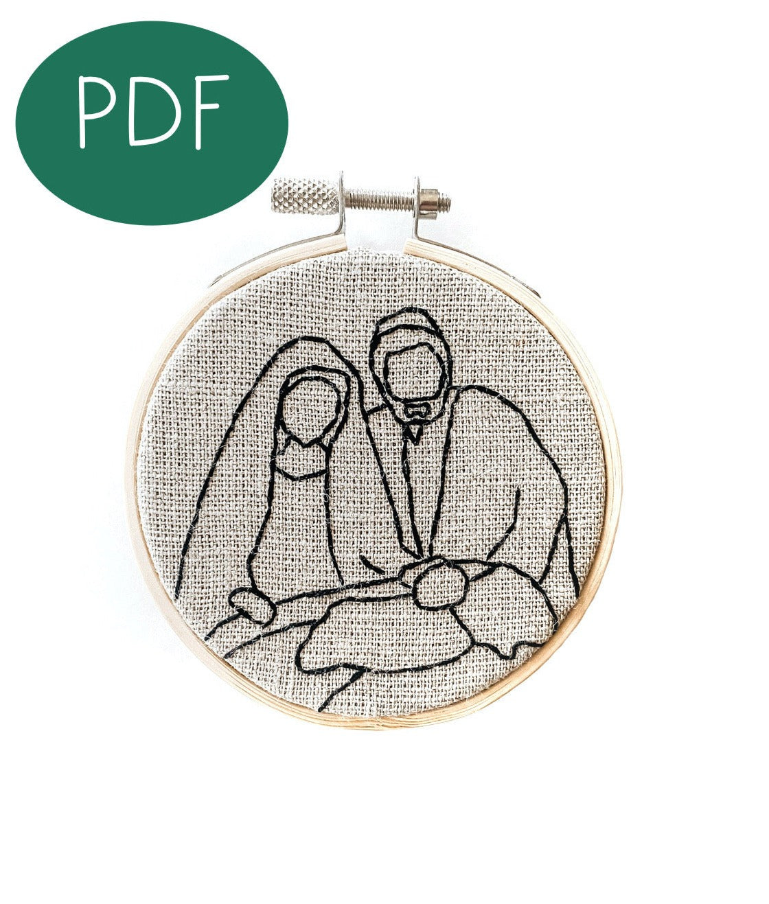 Nativity Collection Christmas Ornament PDF Embroidery Patterns