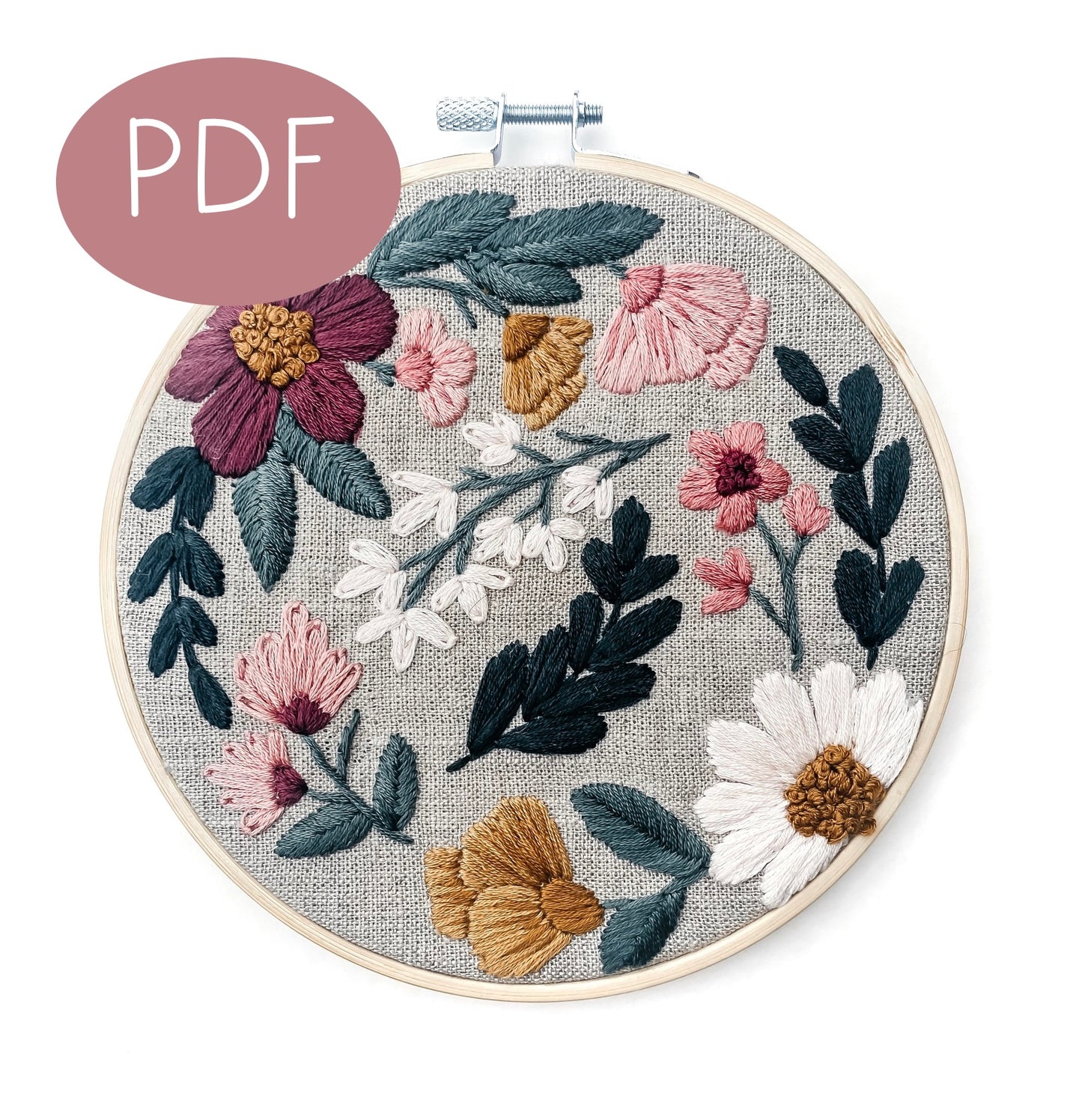 Vintage Garden PDF Embroidery Pattern