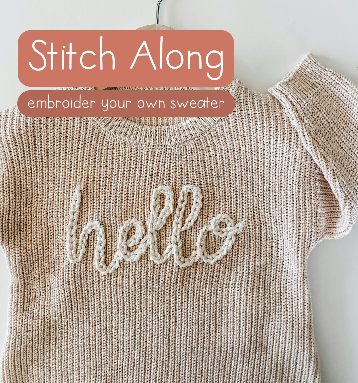 Embroidered Sweater Stitch Along