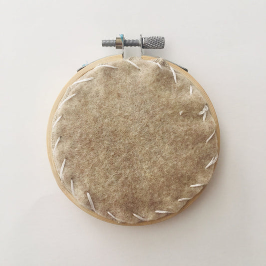 How to Back an Embroidery Hoop with Felt