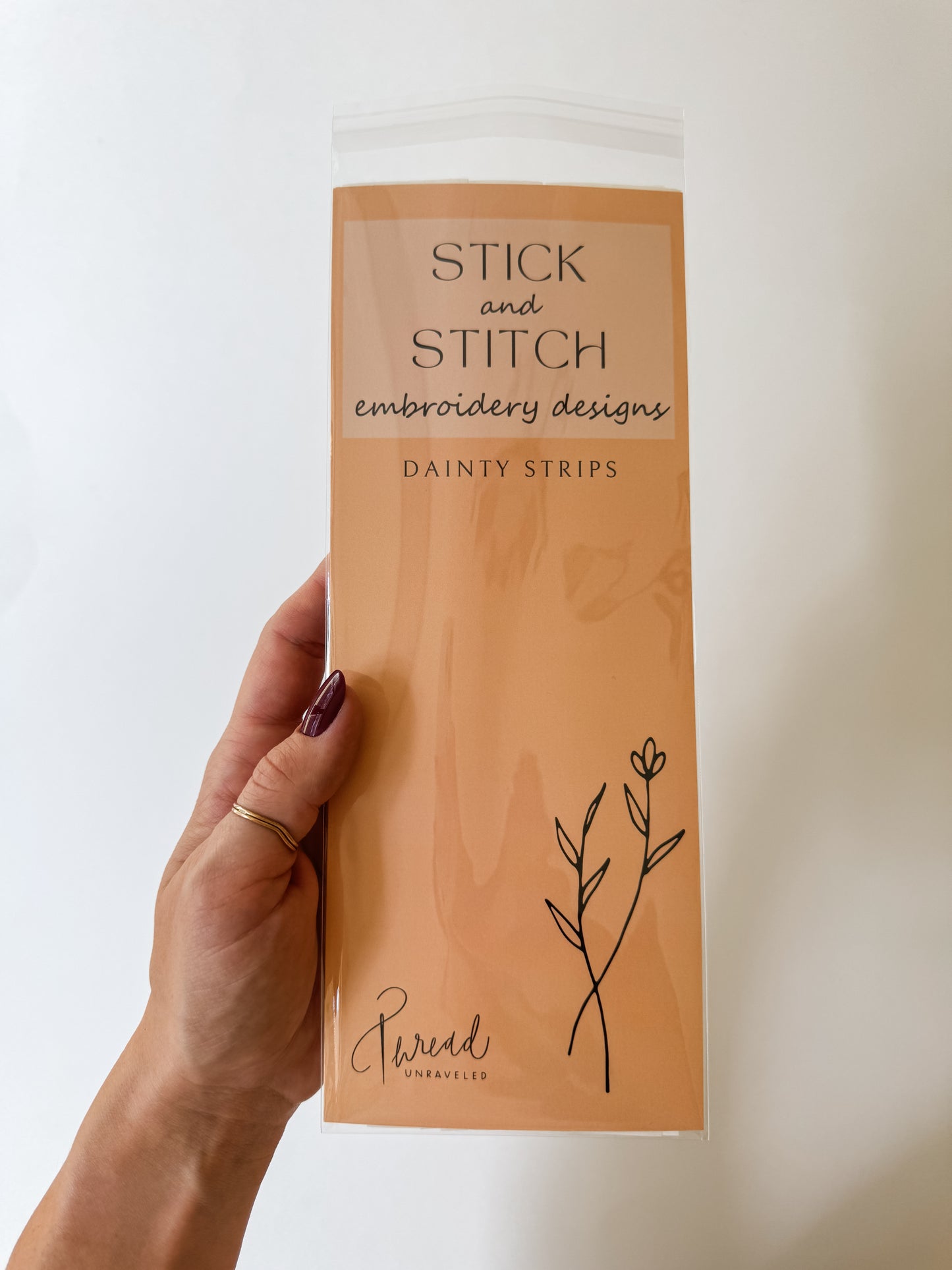 Dainty Strips Embroidery Stick and Stitch Designs