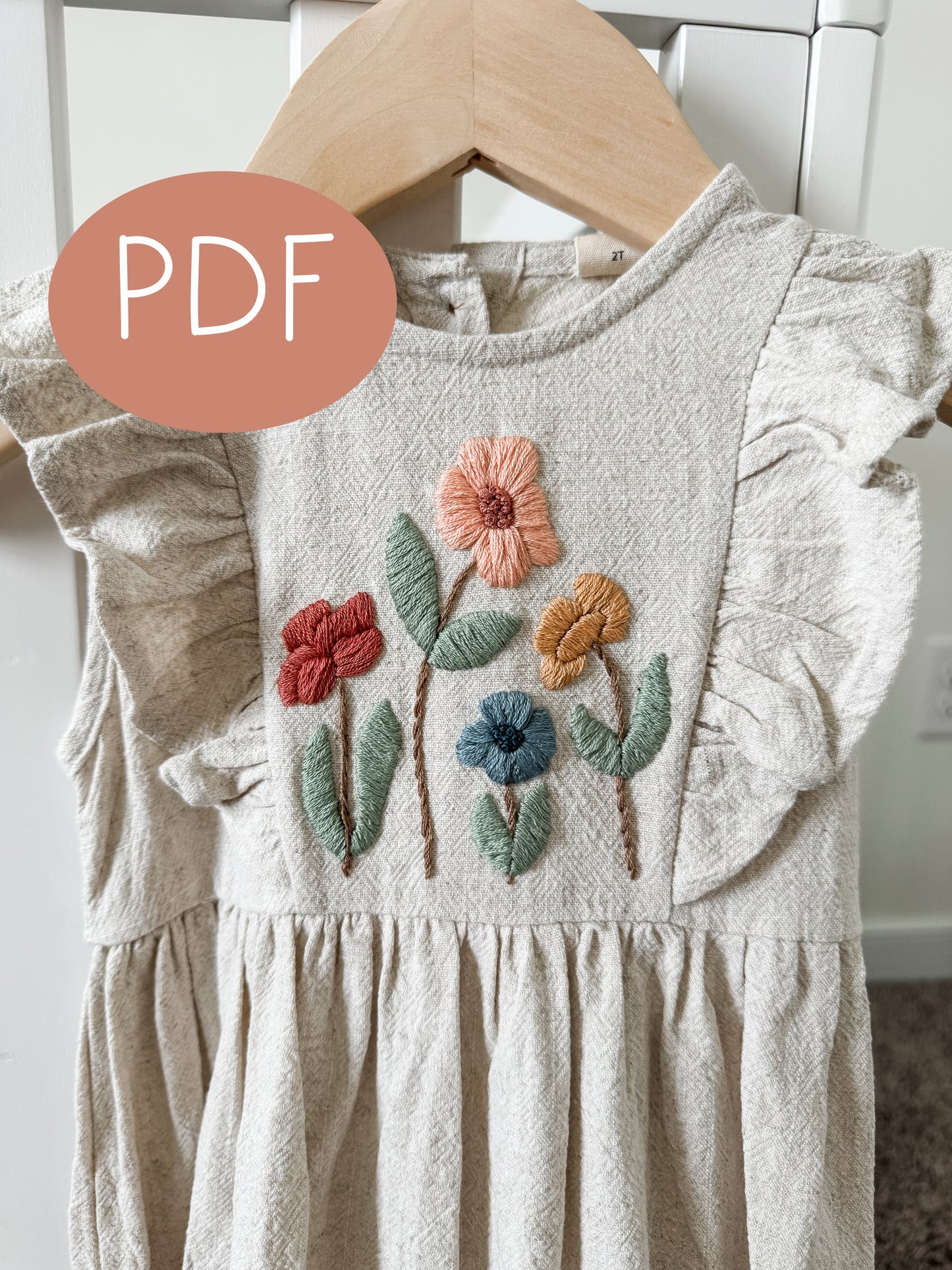Flower Patch PDF Embroidery Pattern