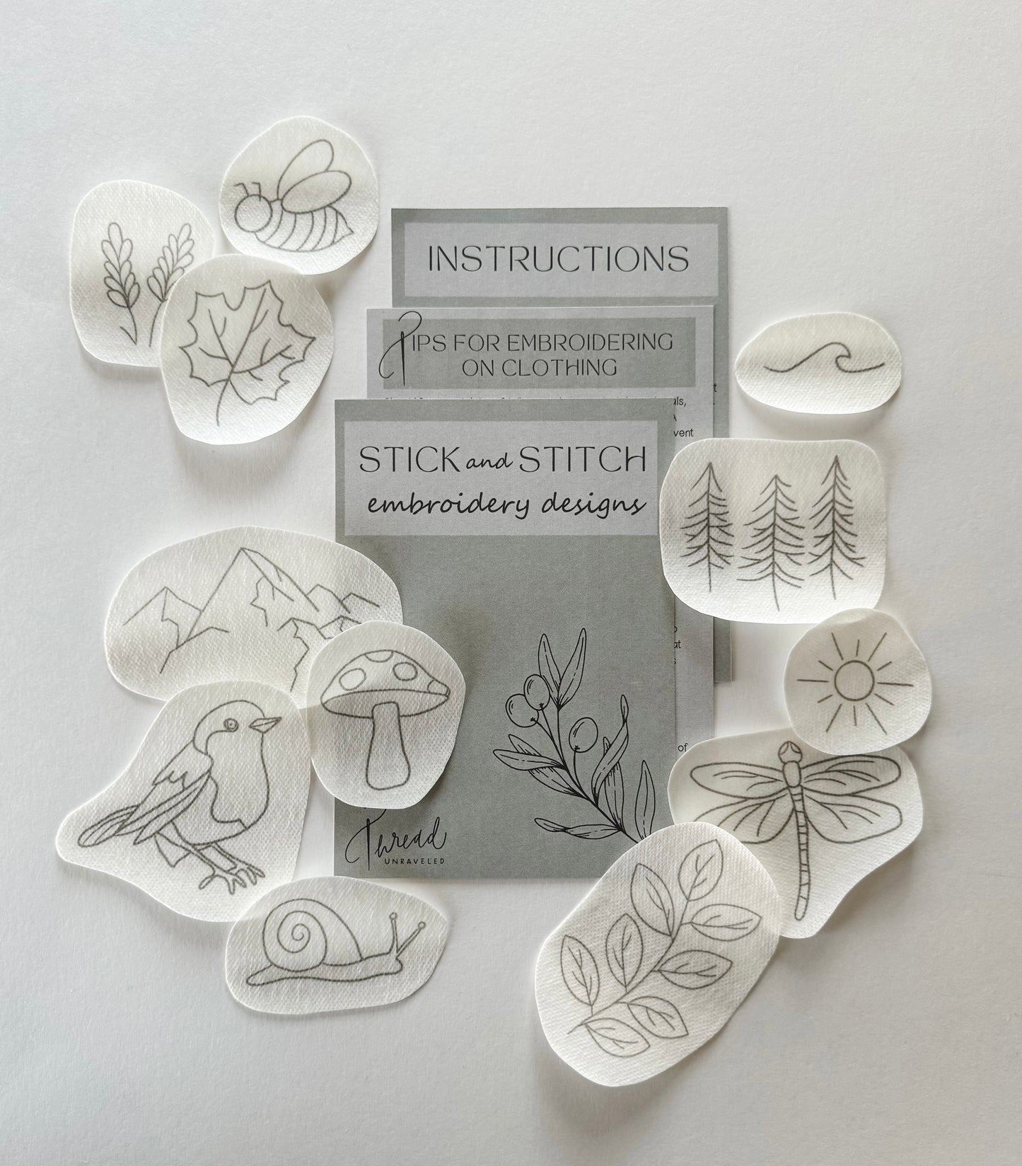 Nature Stick and Stitch Embroidery Designs