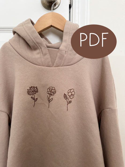 Birth Month Flowers (All 25) PDF Embroidery Pattern