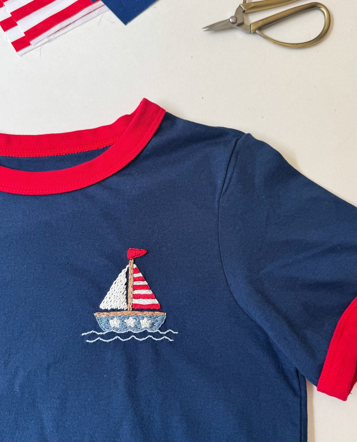 Sailboat PDF Embroidery Pattern