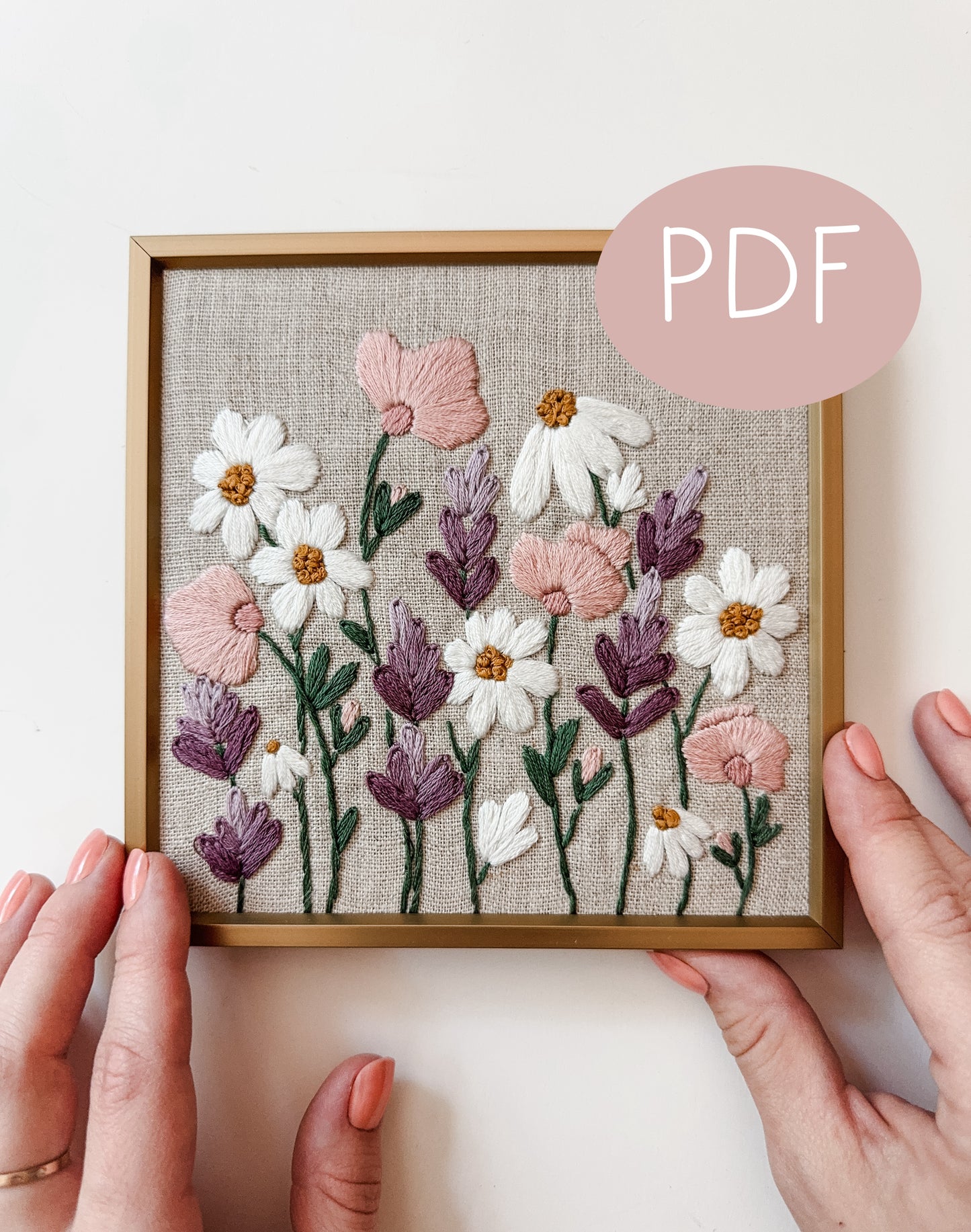 Among the Wildflowers PDF Embroidery Pattern