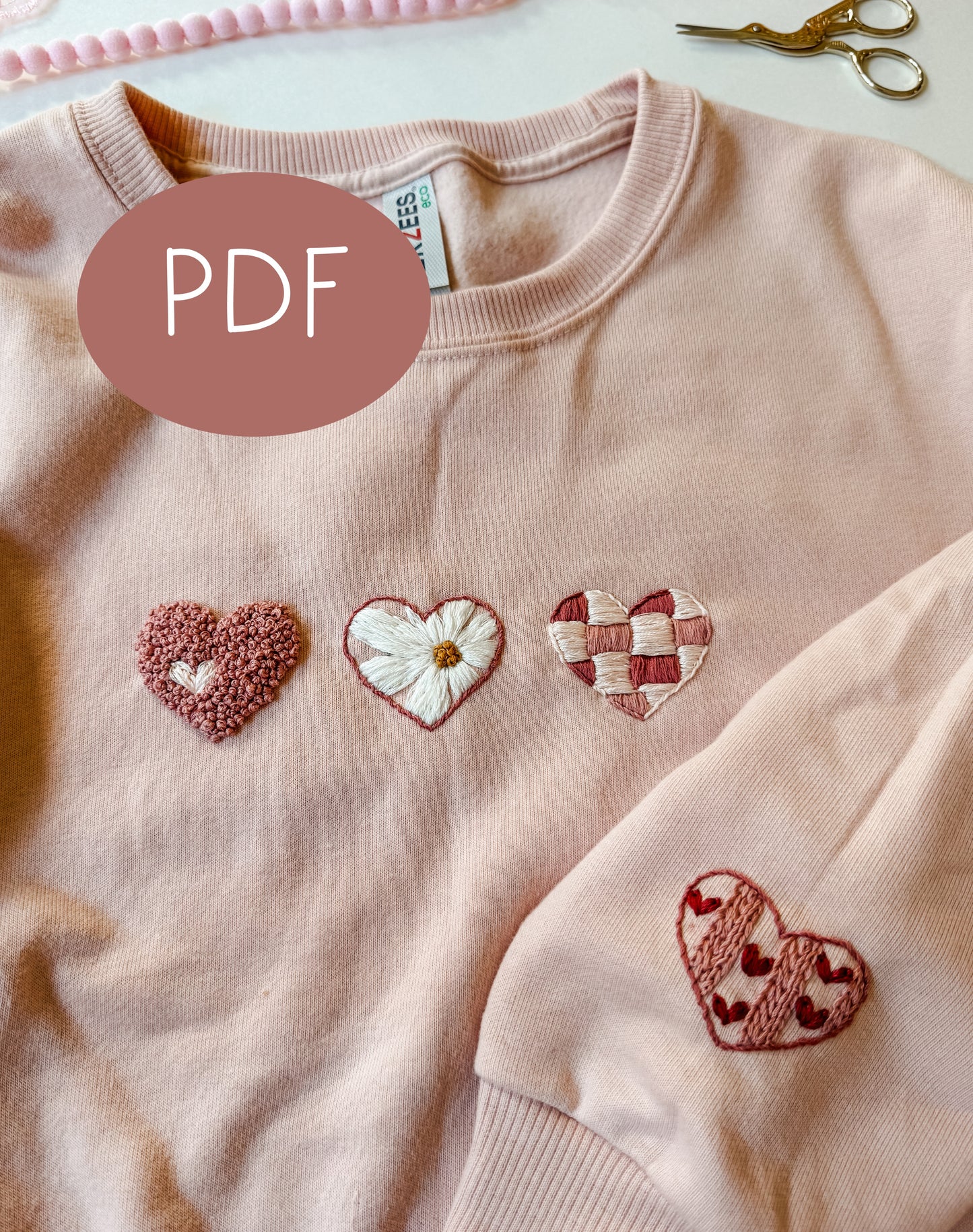 Sweethearts PDF Embroidery Pattern