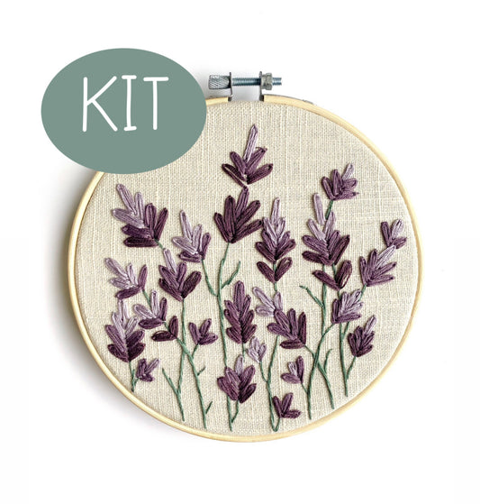 Wild Lavender Embroidery Kit