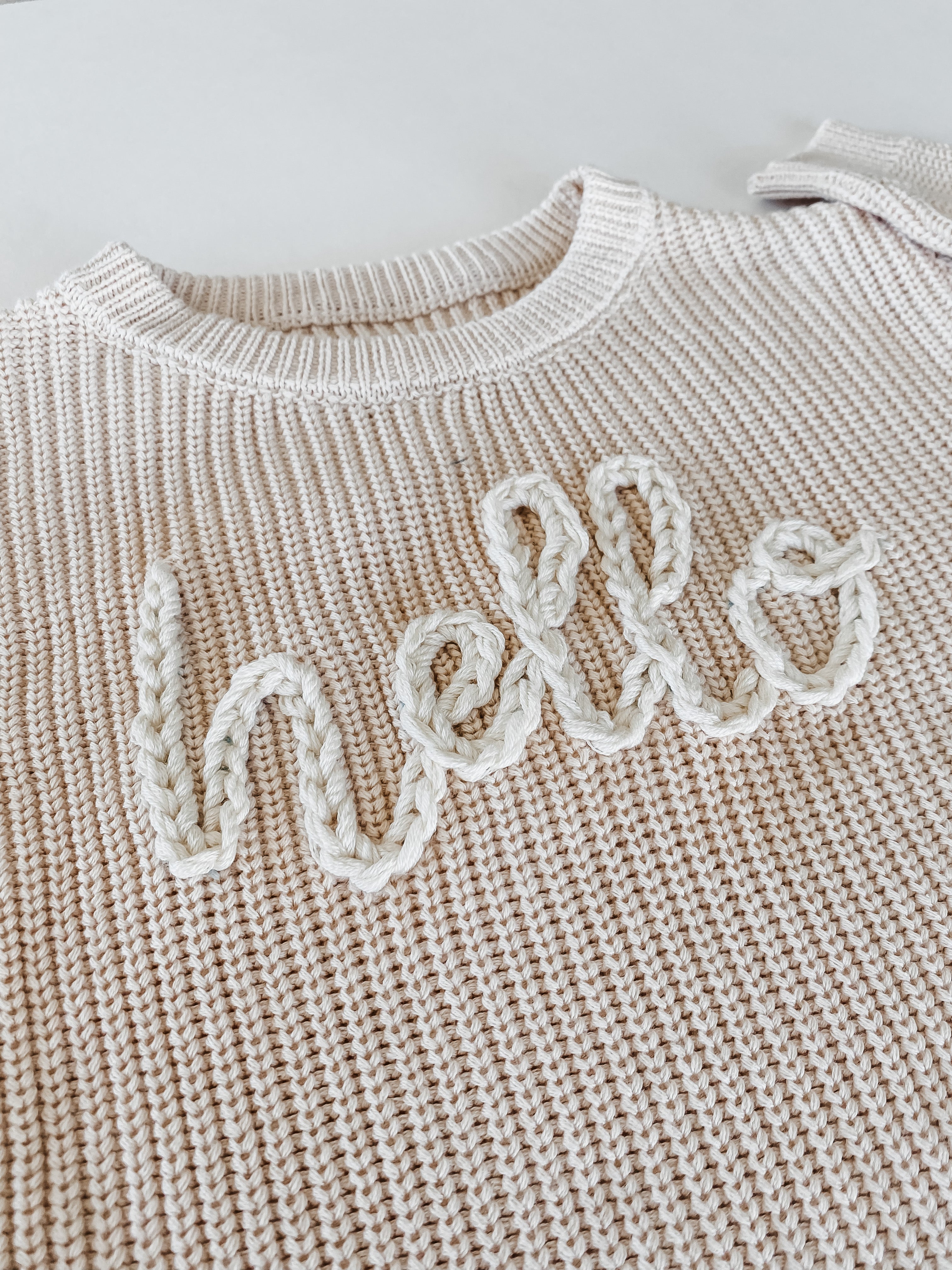 Embroidered Sweater Stitch Along