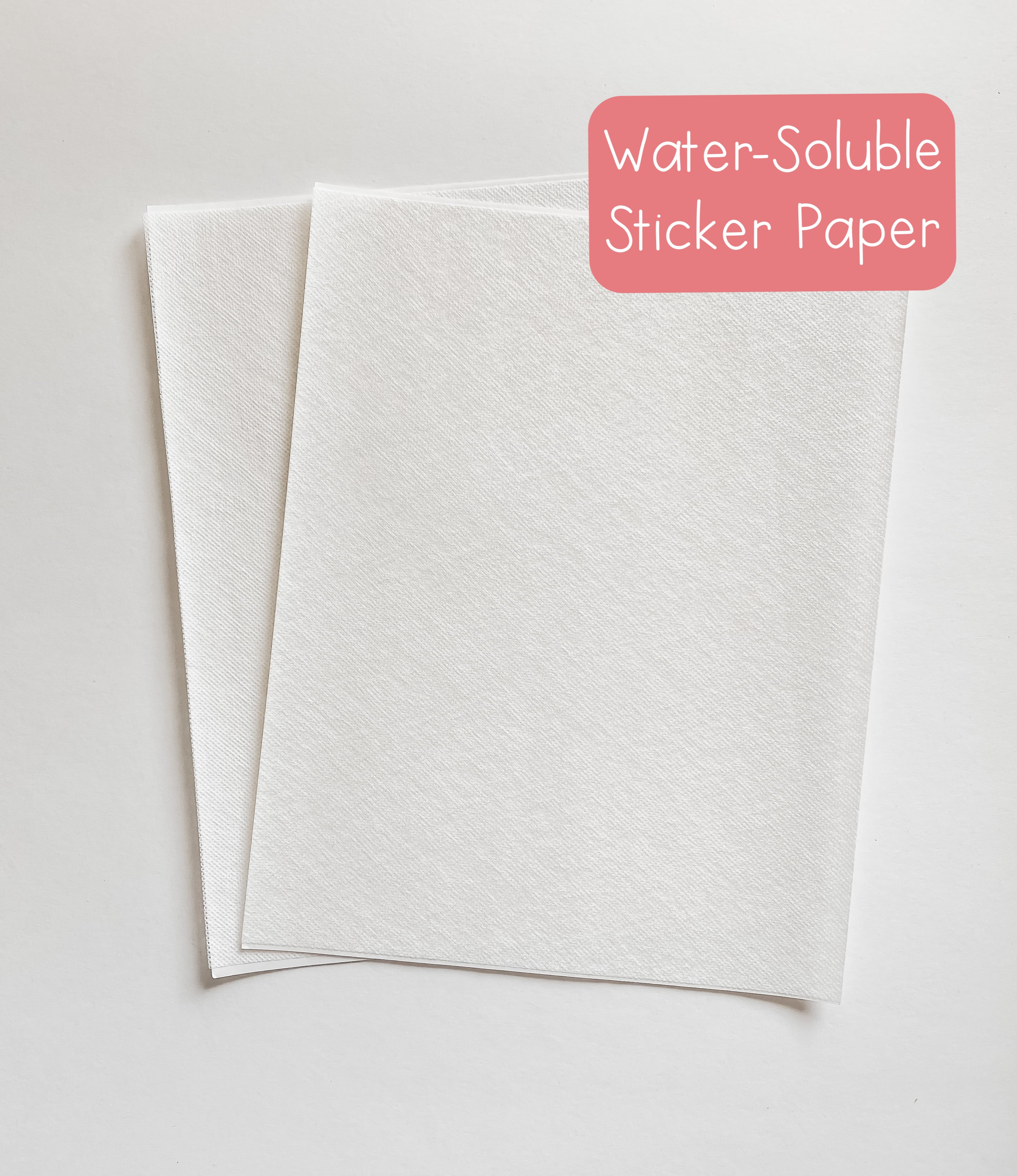 Water-Soluble Sticker Paper – threadunraveled
