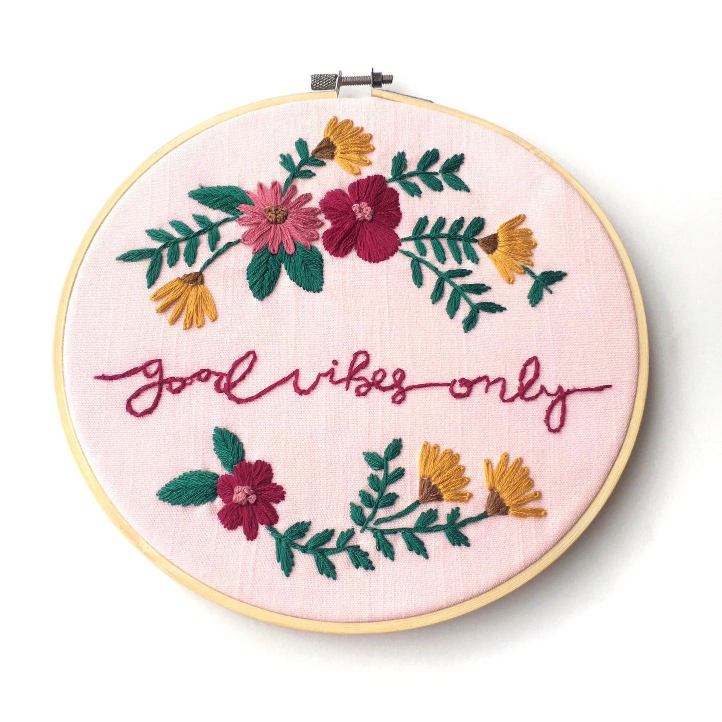 Good Vibes Only Embroidery Kit