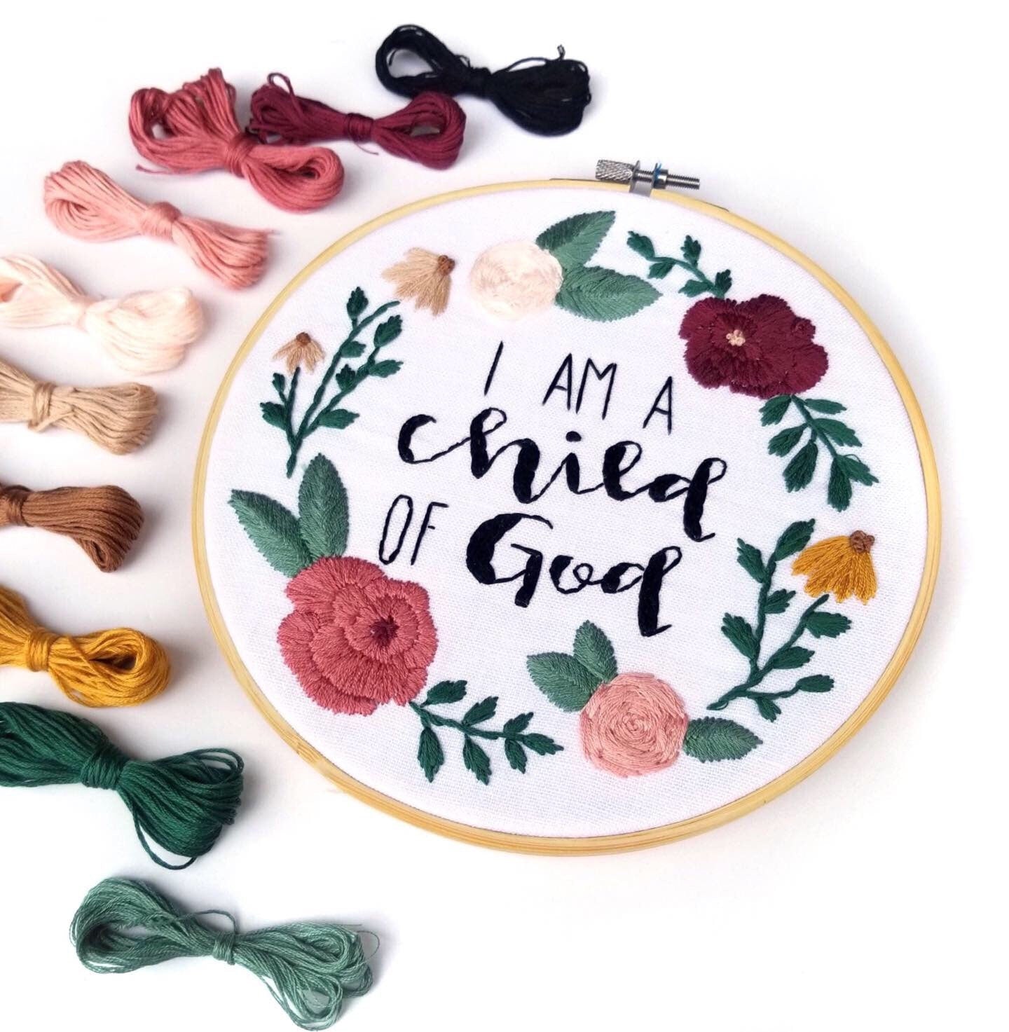 I Am A Child Of God PDF Embroidery Pattern