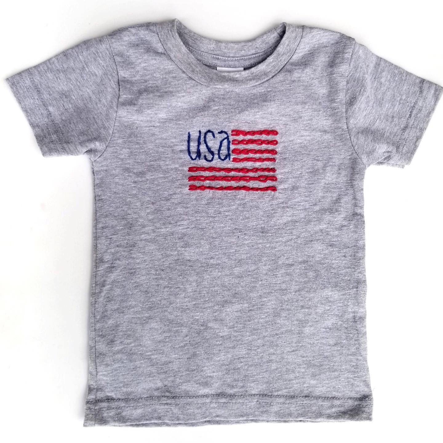 American Flag Shirt PDF Embroidery Pattern