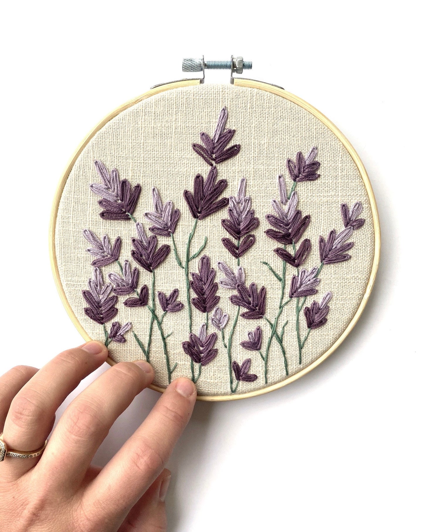 Wild Lavender PDF Embroidery Pattern