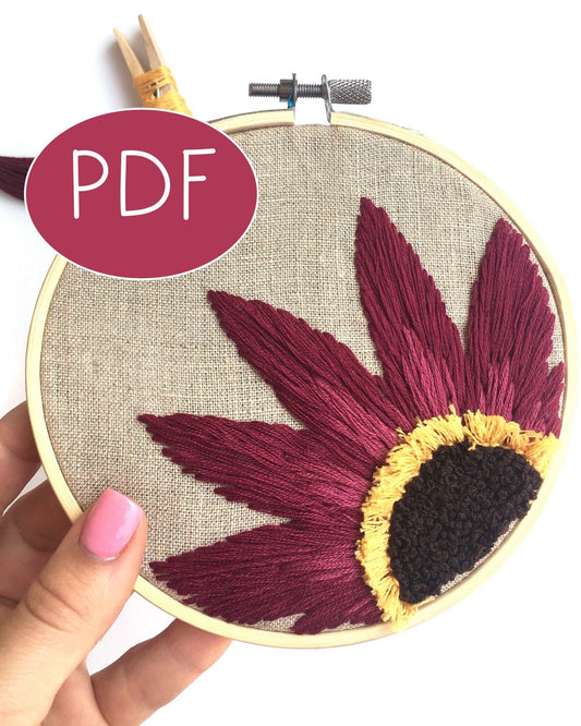 Dahlia Bishop of Auckland PDF Embroidery Pattern