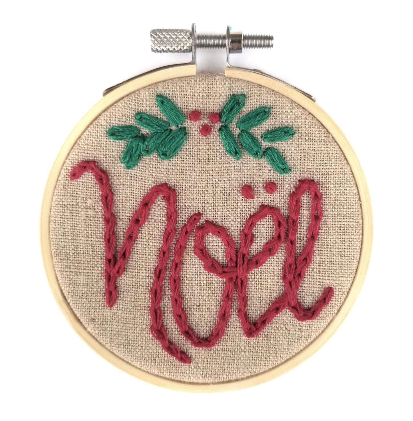 Noel Christmas Ornament PDF Embroidery Pattern