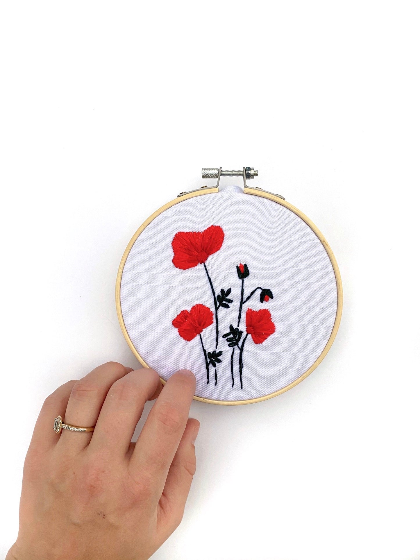 Forever Poppies PDF Embroidery Pattern