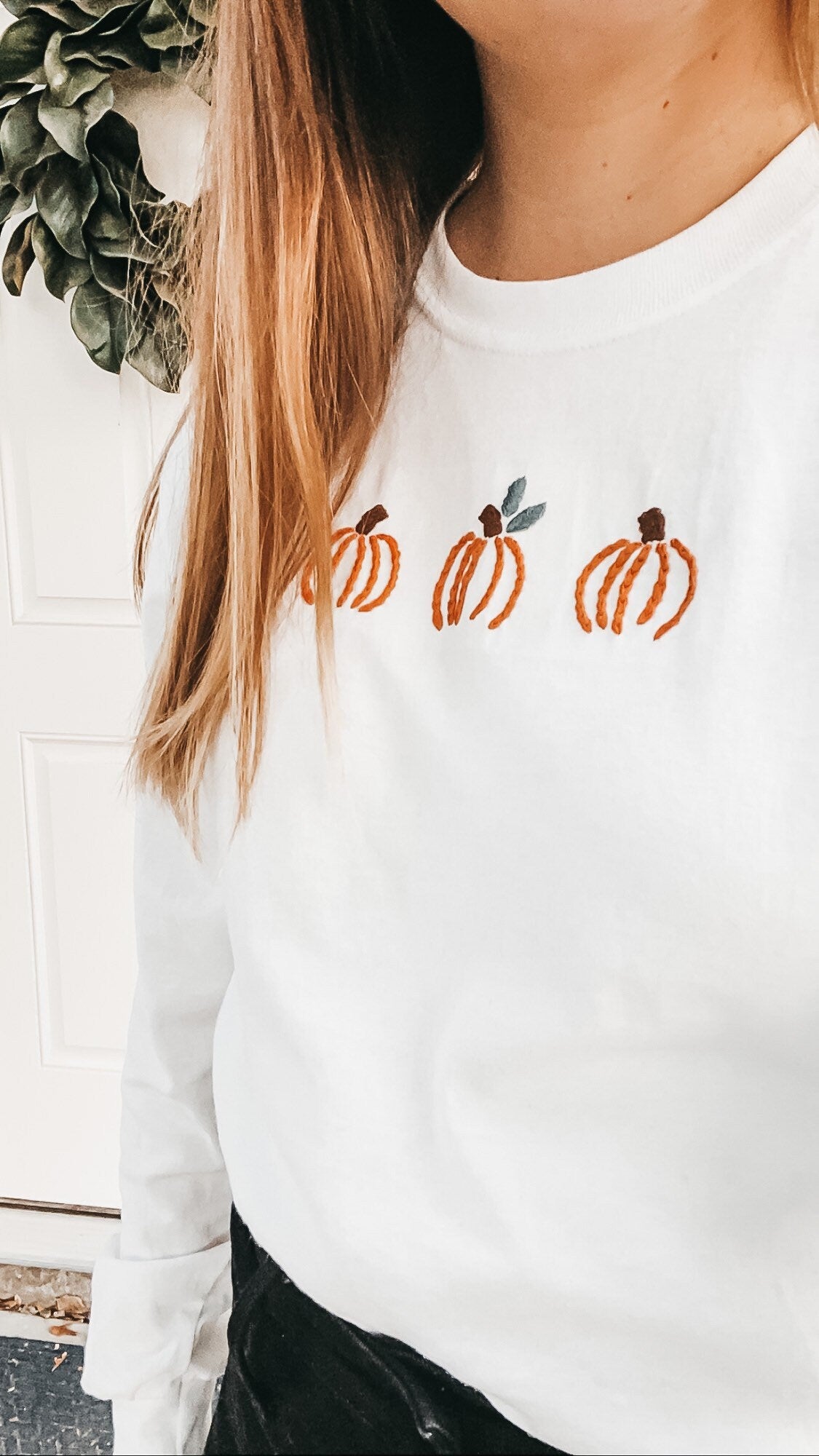 Pumpkins Shirt PDF Embroidery Pattern
