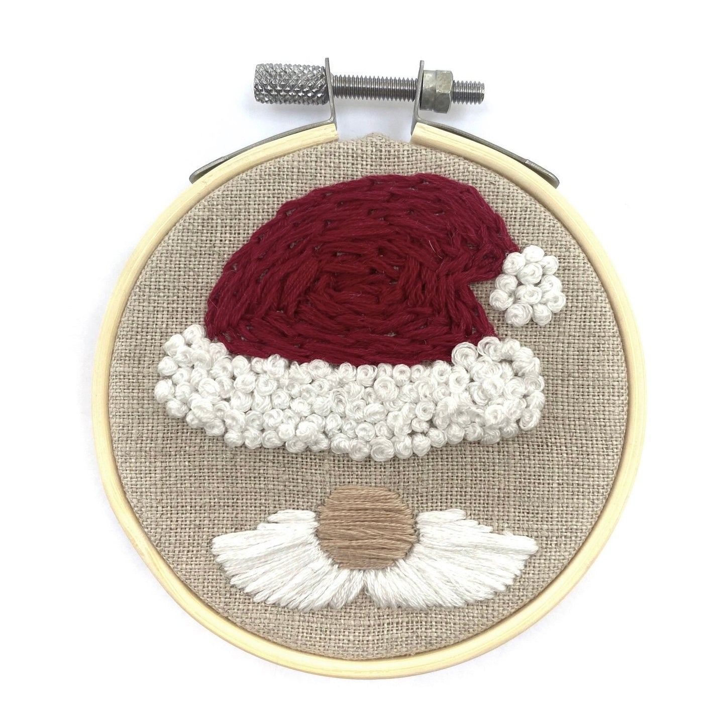 Santa Christmas Ornament PDF Embroidery Pattern