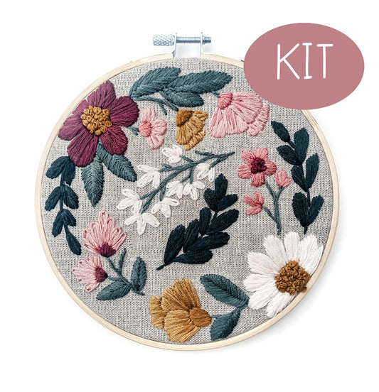 Vintage Garden Embroidery Kit