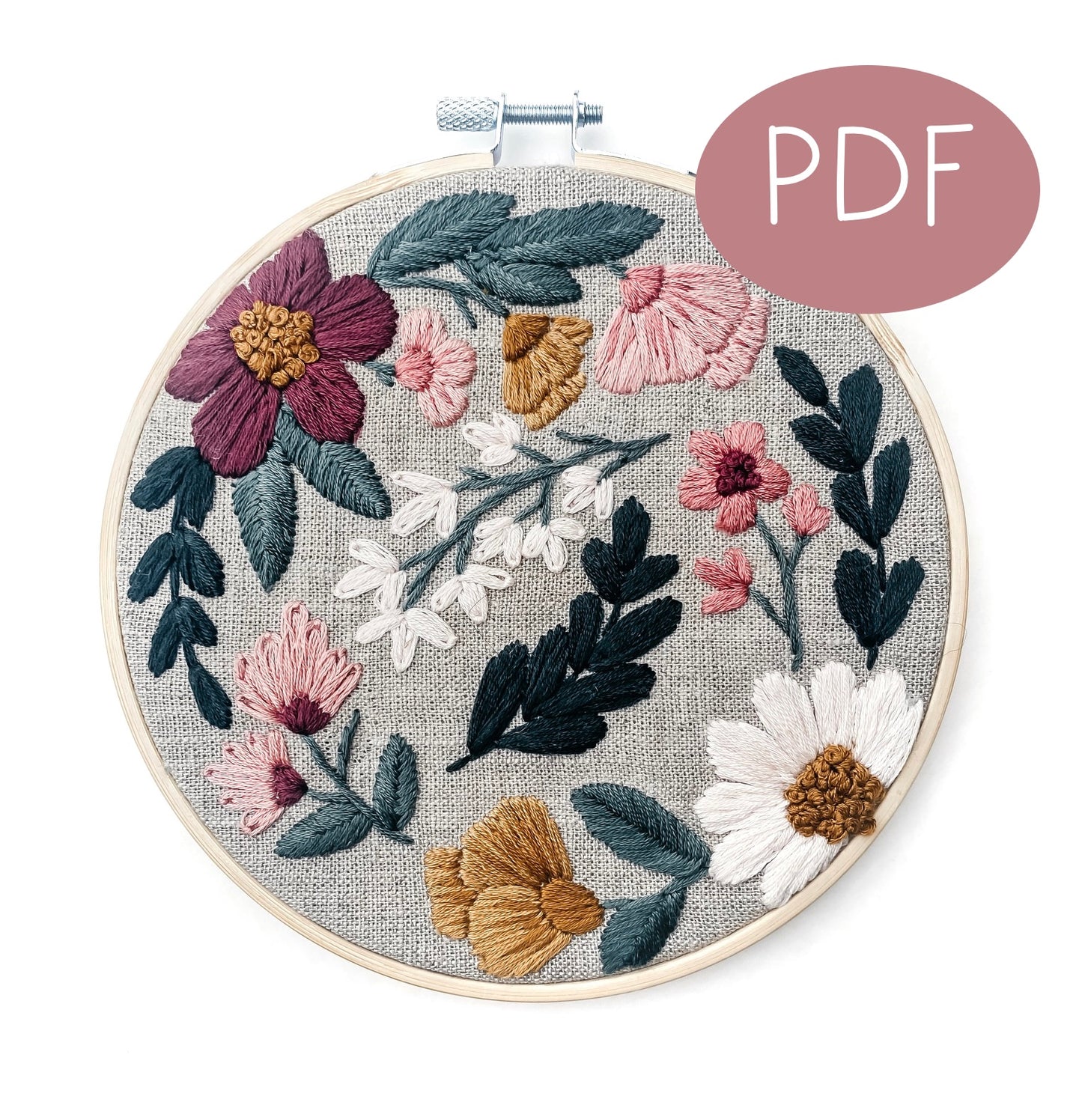 Vintage Garden PDF Embroidery Pattern